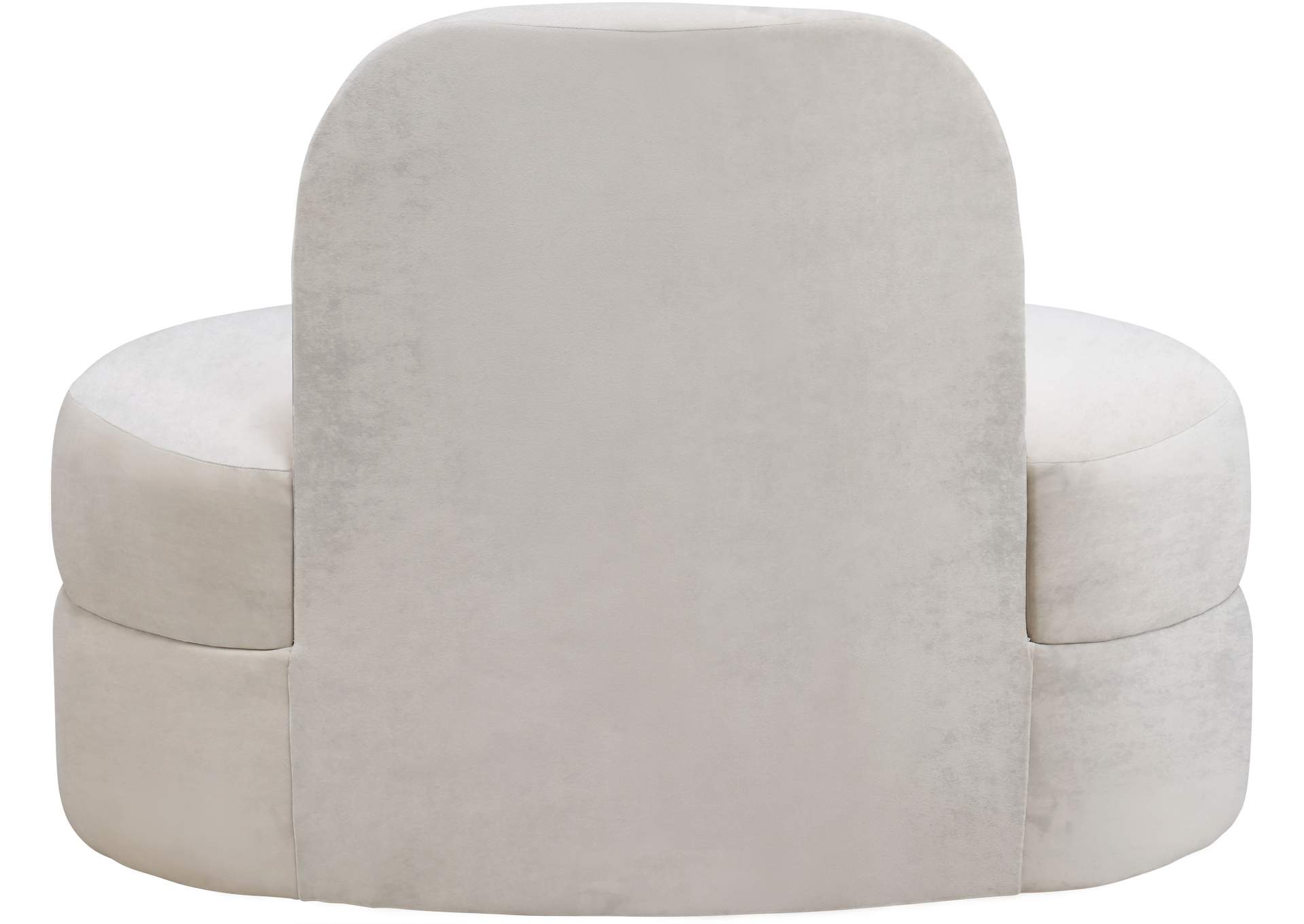 Mitzy Cream Velvet Chair,Meridian Furniture