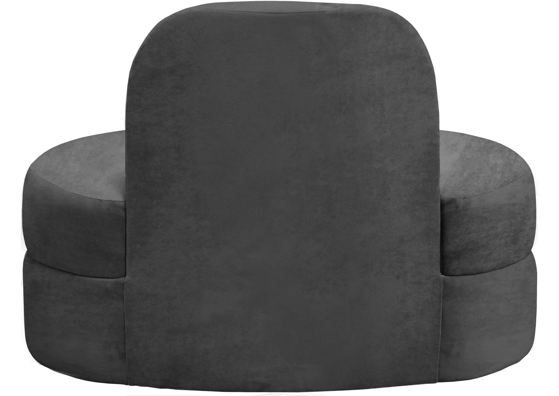 Mitzy Grey Velvet Chair,Meridian Furniture