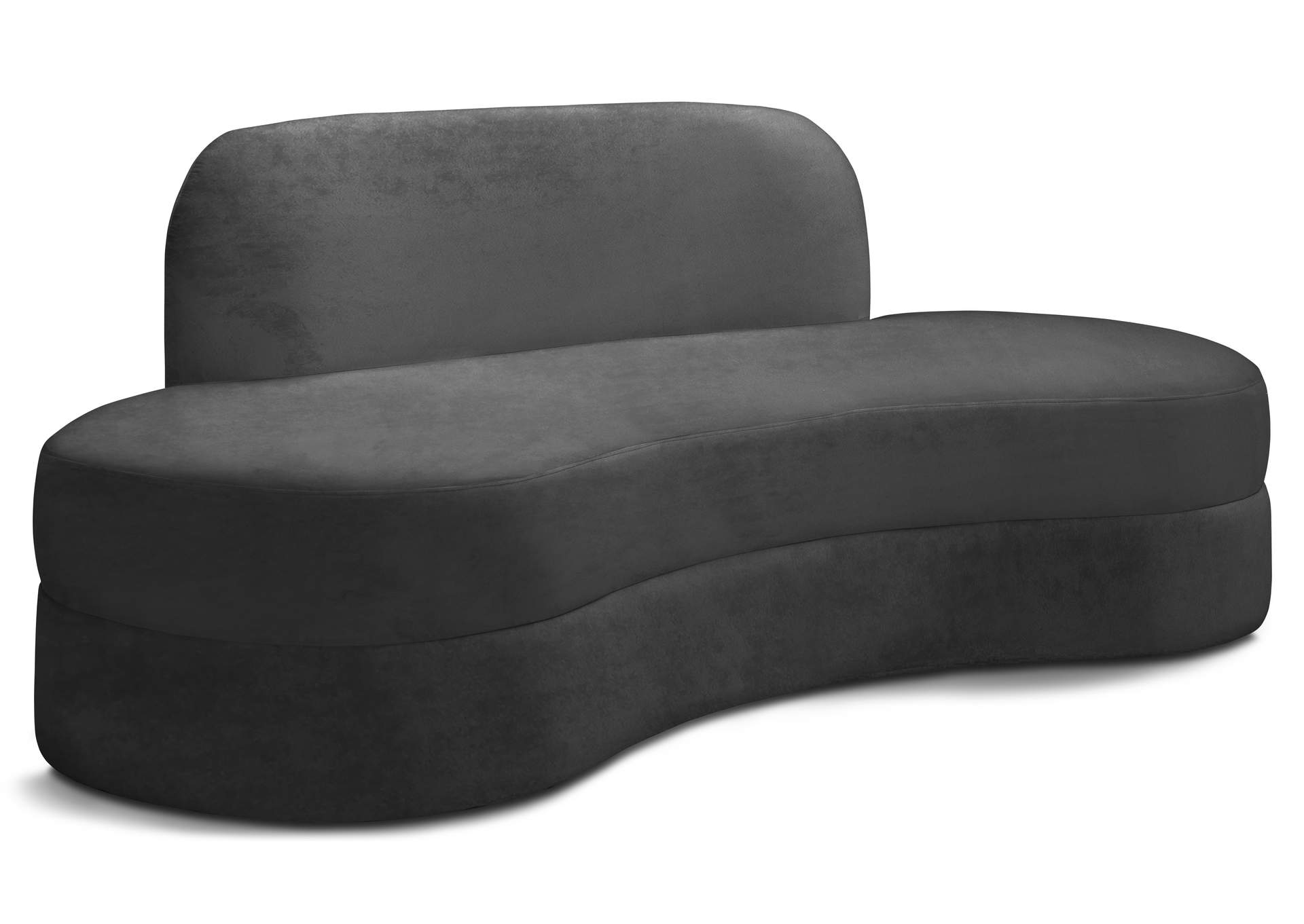 Mitzy Grey Velvet Sofa,Meridian Furniture