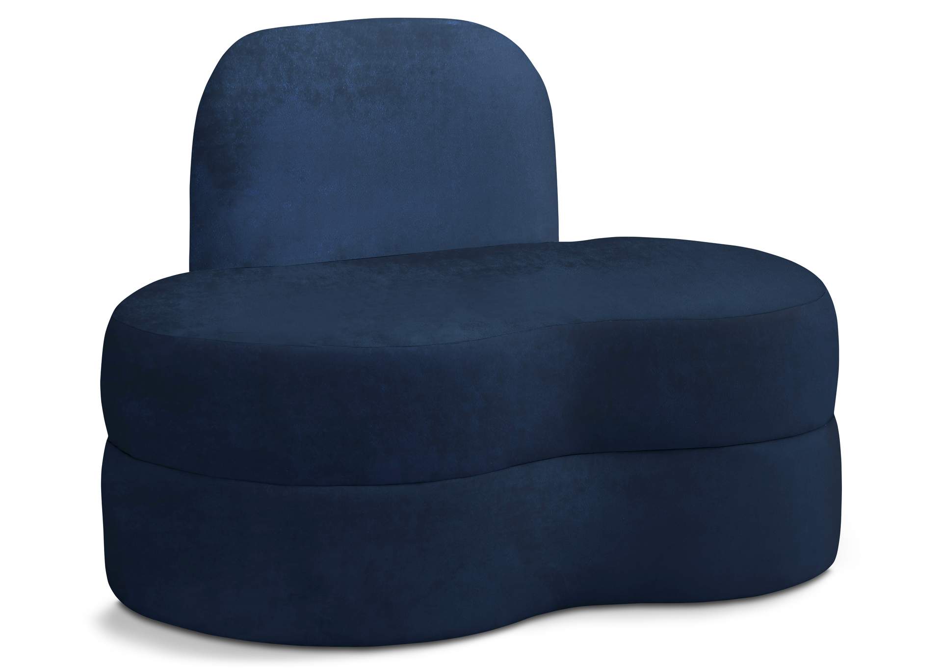 Mitzy Navy Velvet Chair,Meridian Furniture