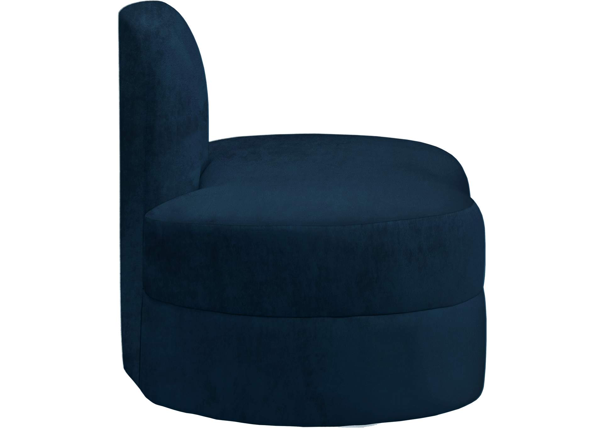 Mitzy Navy Velvet Chair,Meridian Furniture