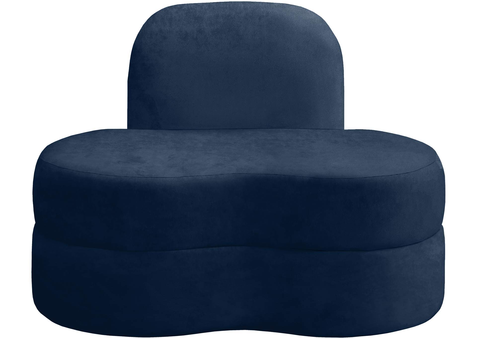 Mitzy Navy Velvet Chair,Meridian Furniture