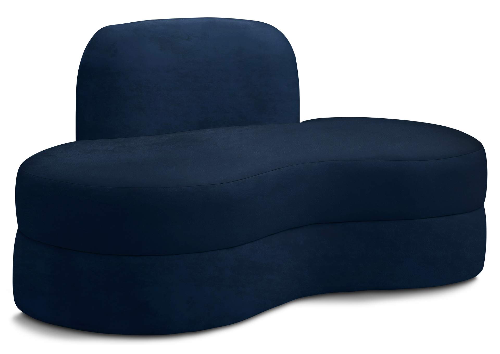 Mitzy Navy Velvet Loveseat,Meridian Furniture