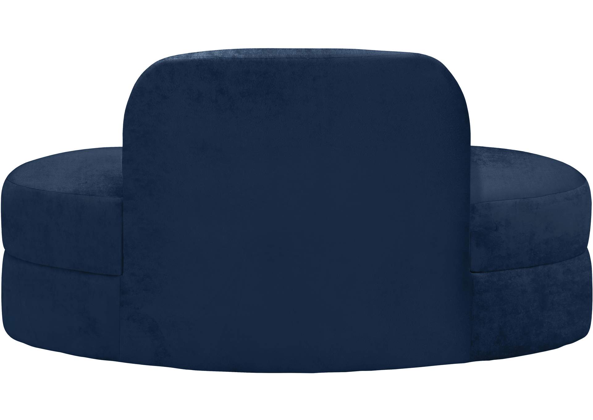 Mitzy Navy Velvet Loveseat,Meridian Furniture