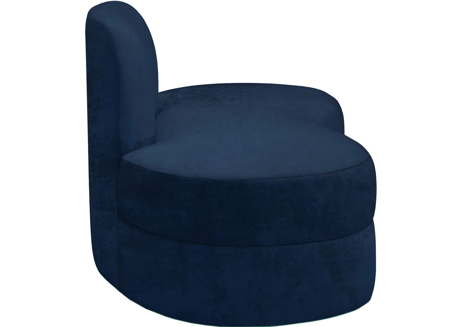 Mitzy Navy Velvet Loveseat,Meridian Furniture