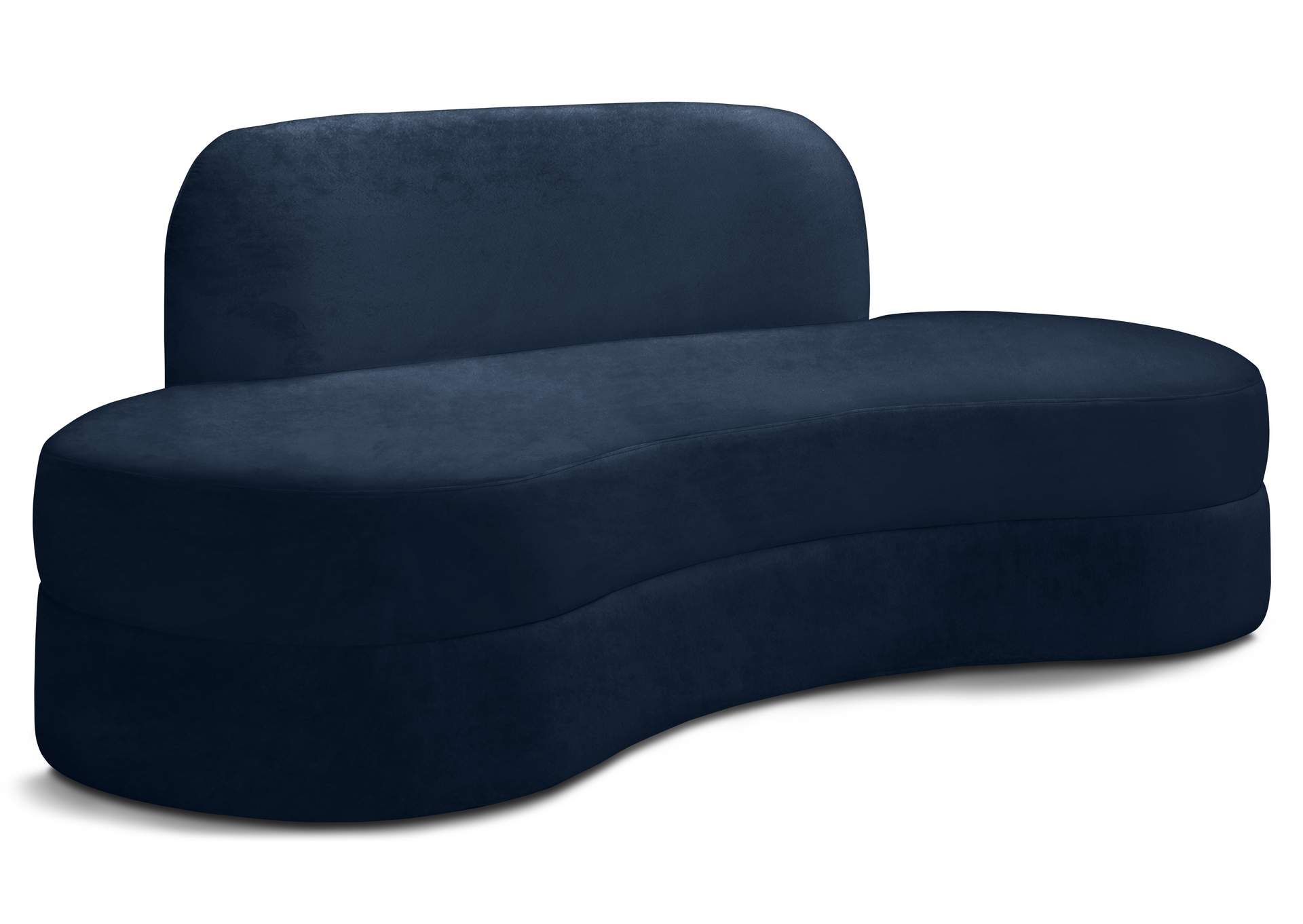 Mitzy Navy Velvet Sofa,Meridian Furniture