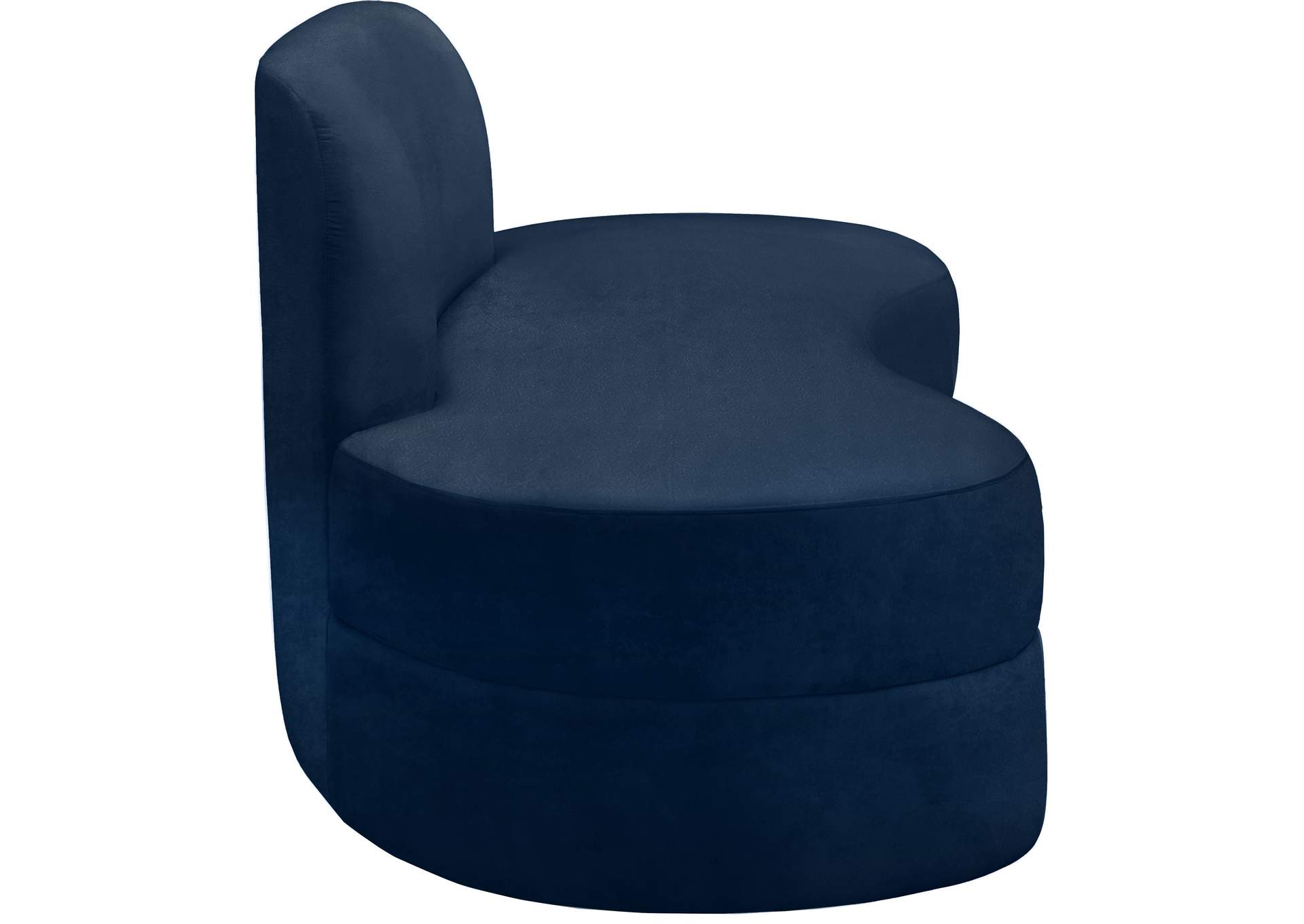 Mitzy Navy Velvet Sofa,Meridian Furniture