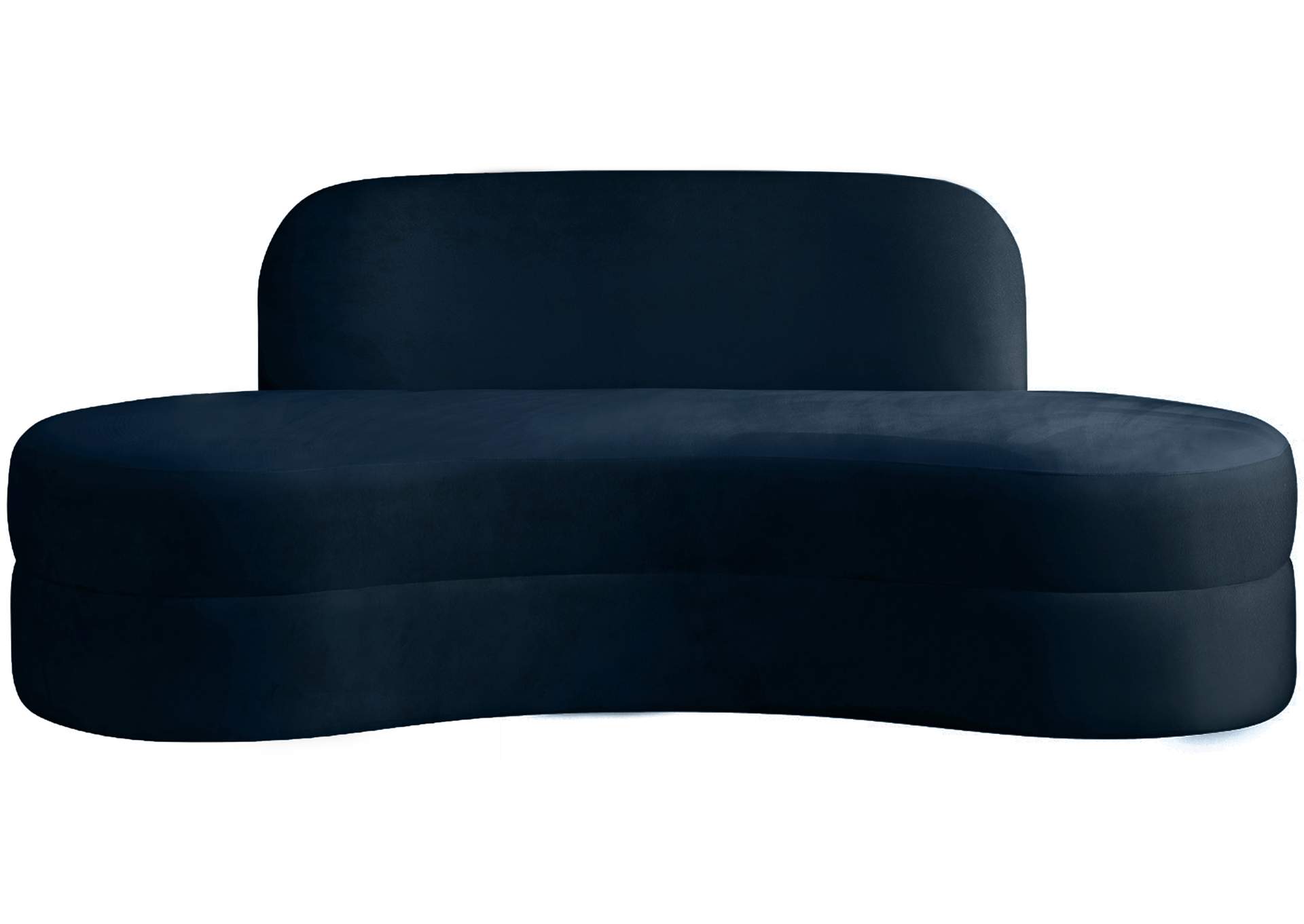 Mitzy Navy Velvet Sofa,Meridian Furniture