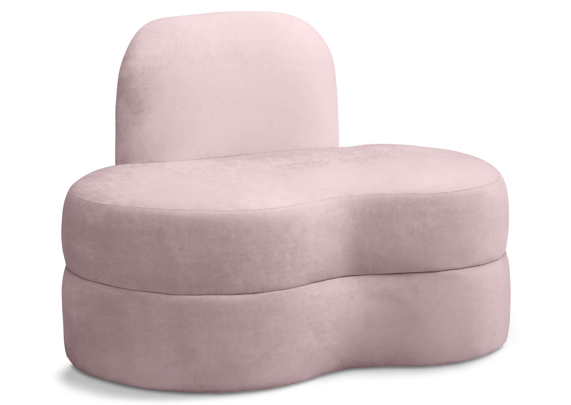 Mitzy Pink Velvet Chair,Meridian Furniture