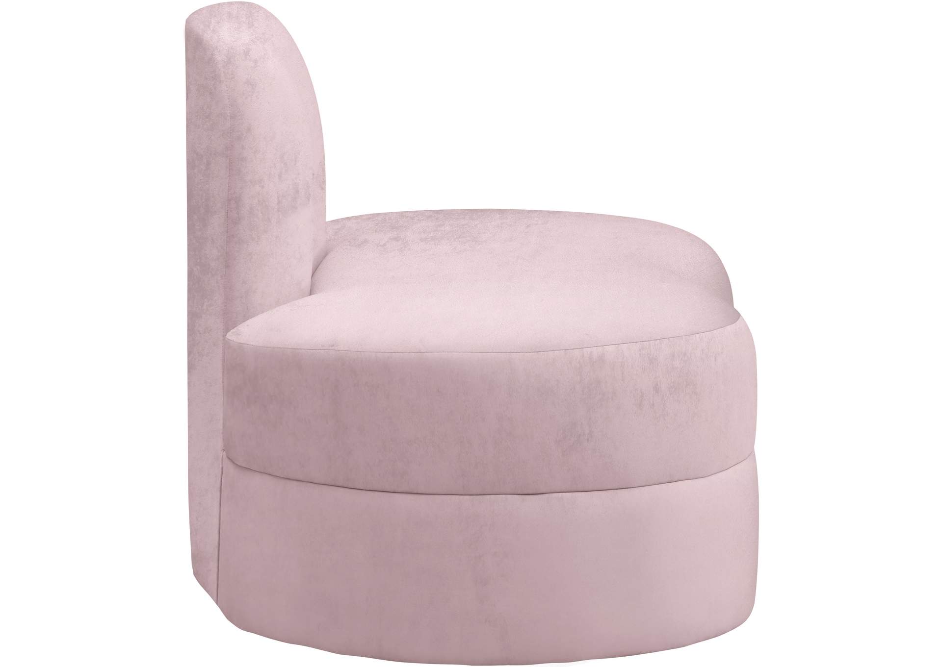 Mitzy Pink Velvet Chair,Meridian Furniture