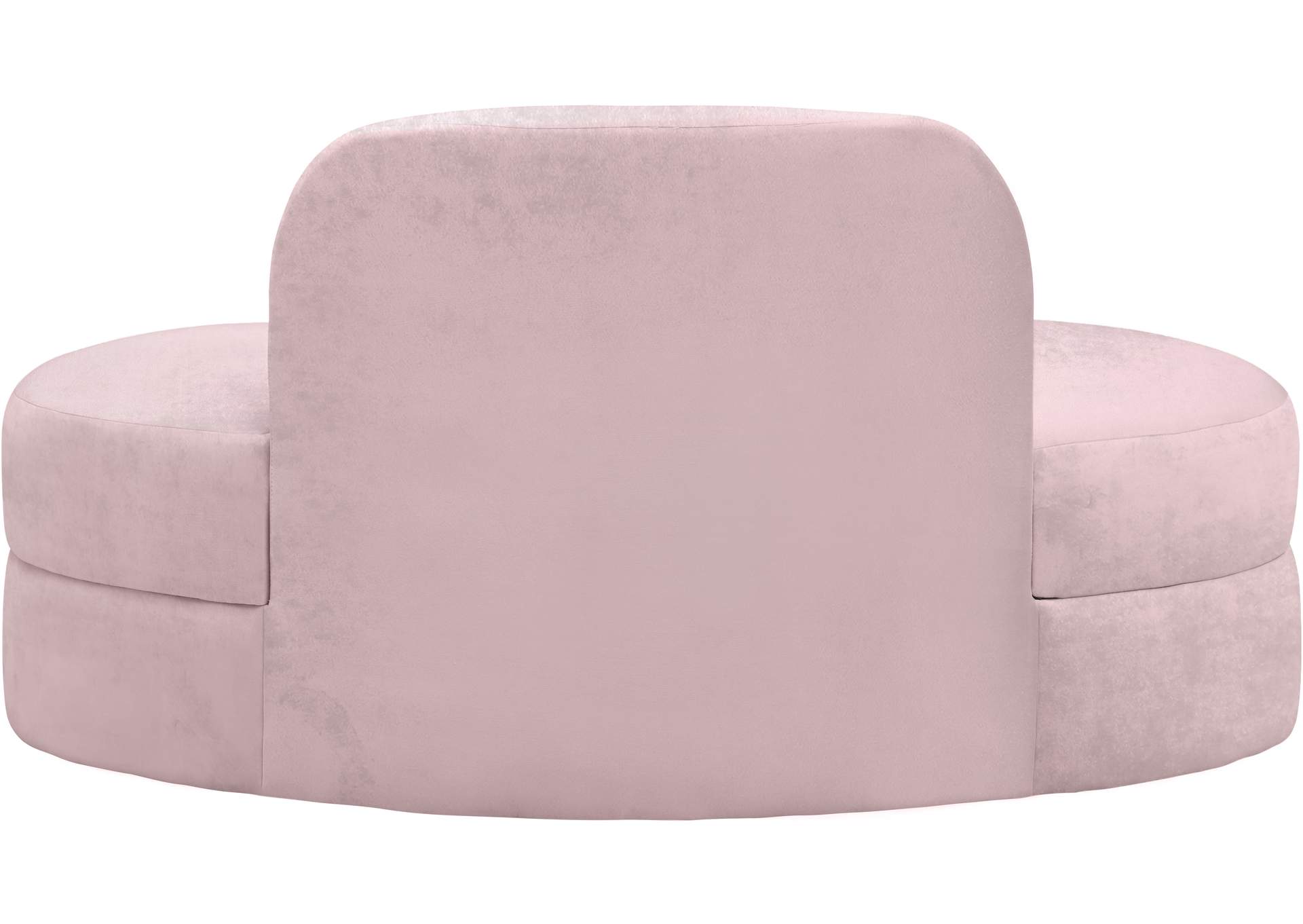 Mitzy Pink Velvet Loveseat,Meridian Furniture