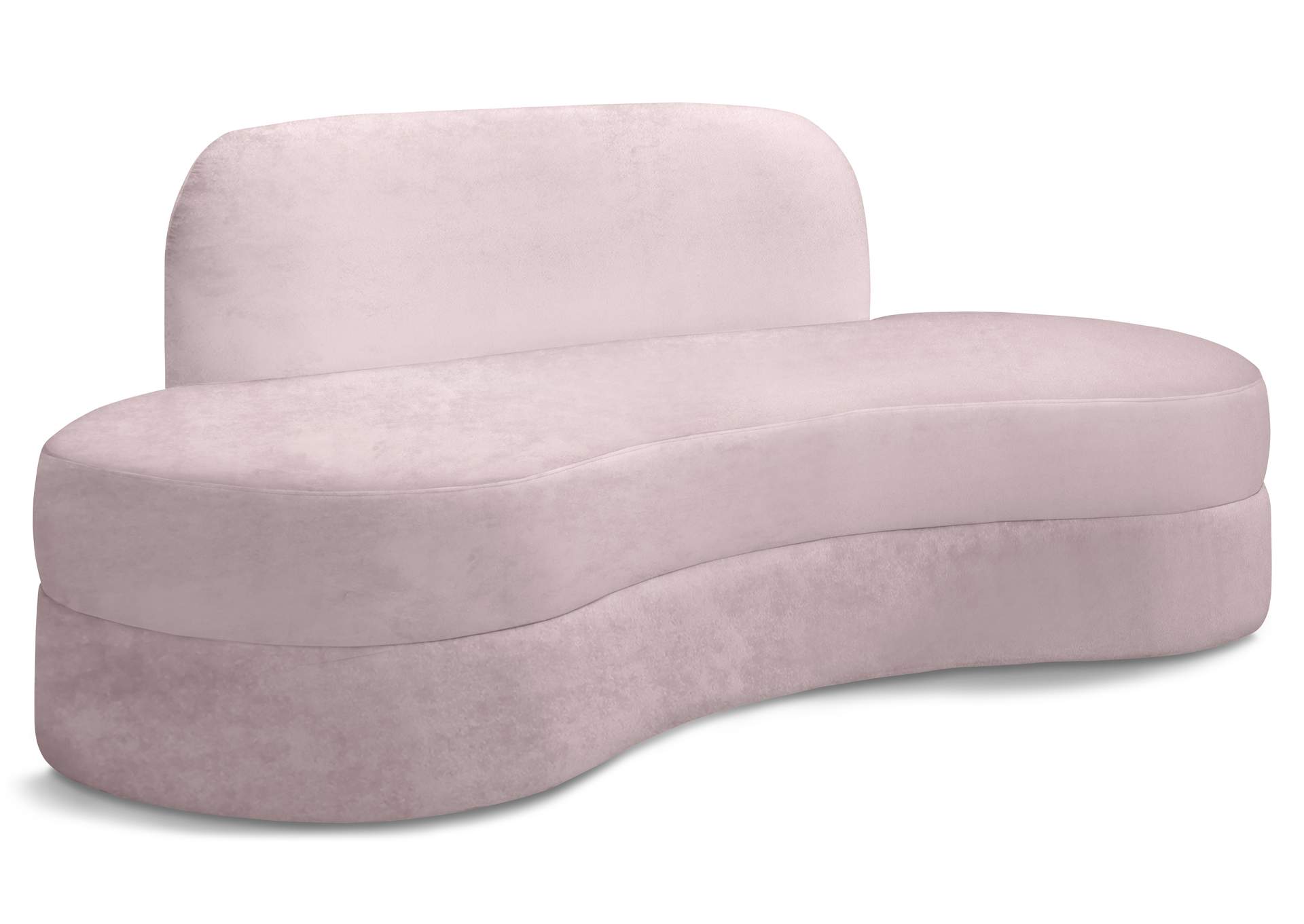 Mitzy Pink Velvet Sofa,Meridian Furniture