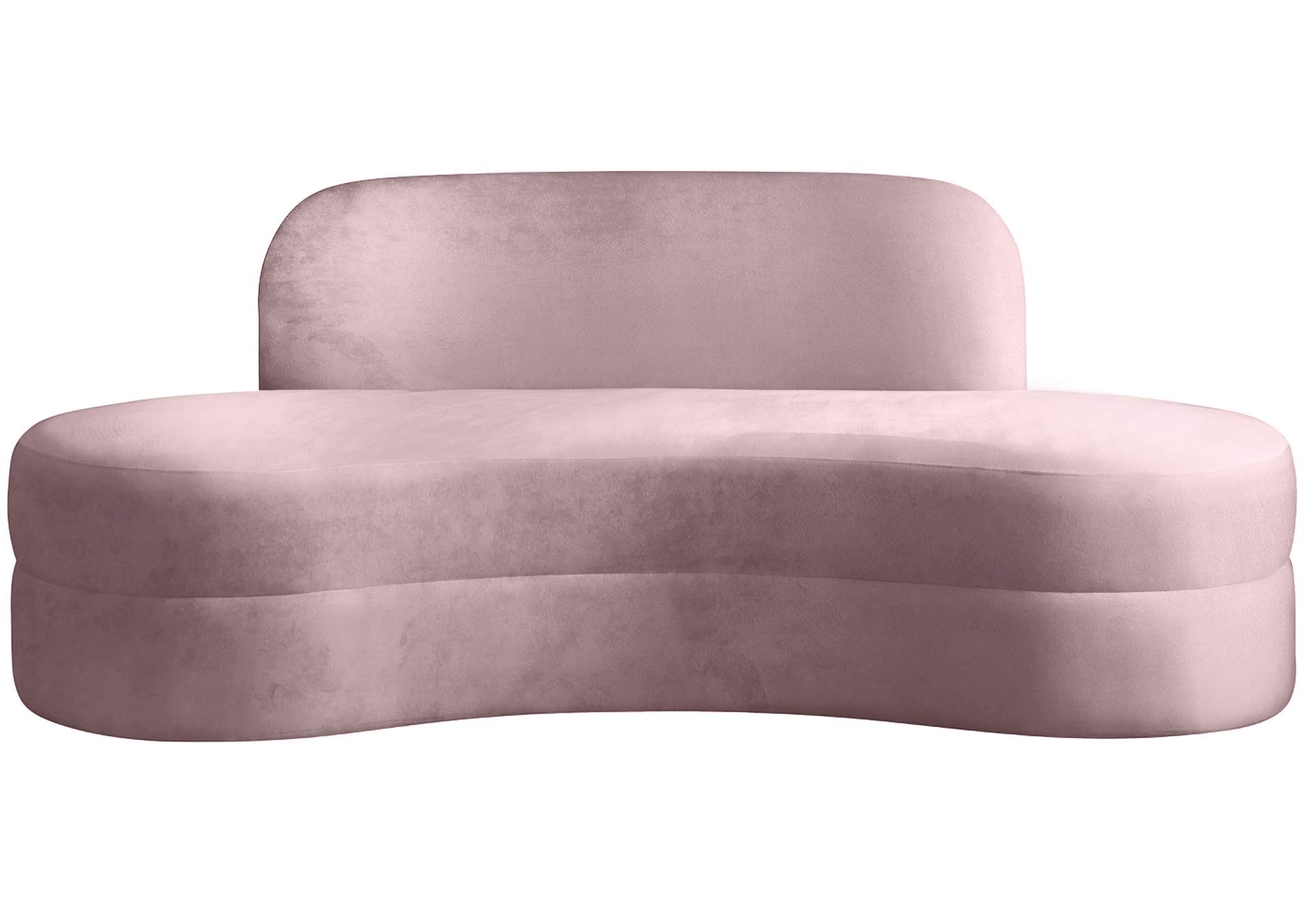 Mitzy Pink Velvet Sofa,Meridian Furniture