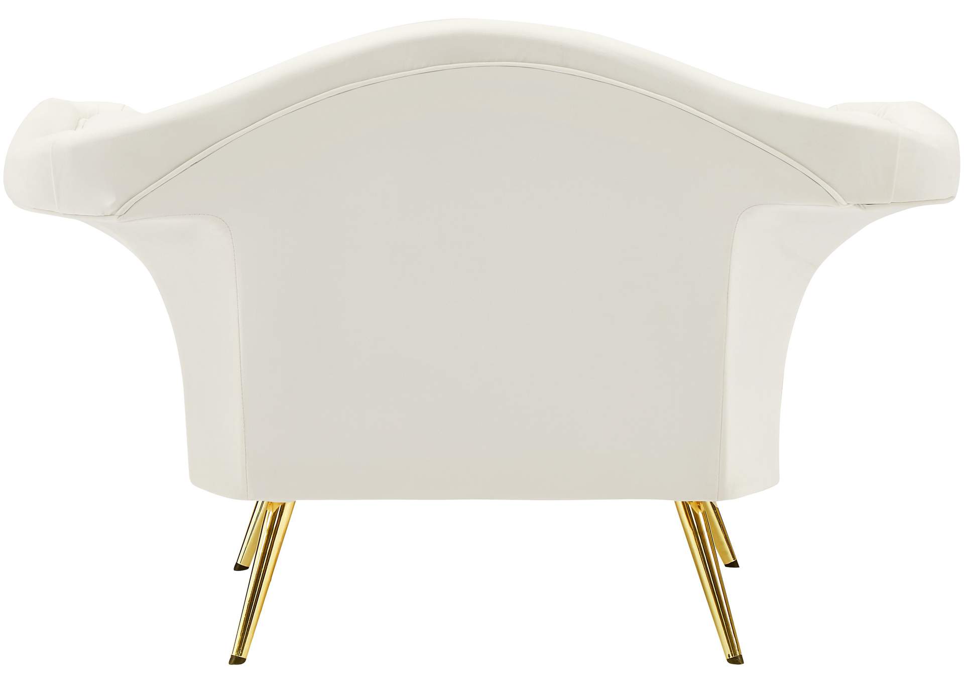 Lips Cream Velvet Chair,Meridian Furniture