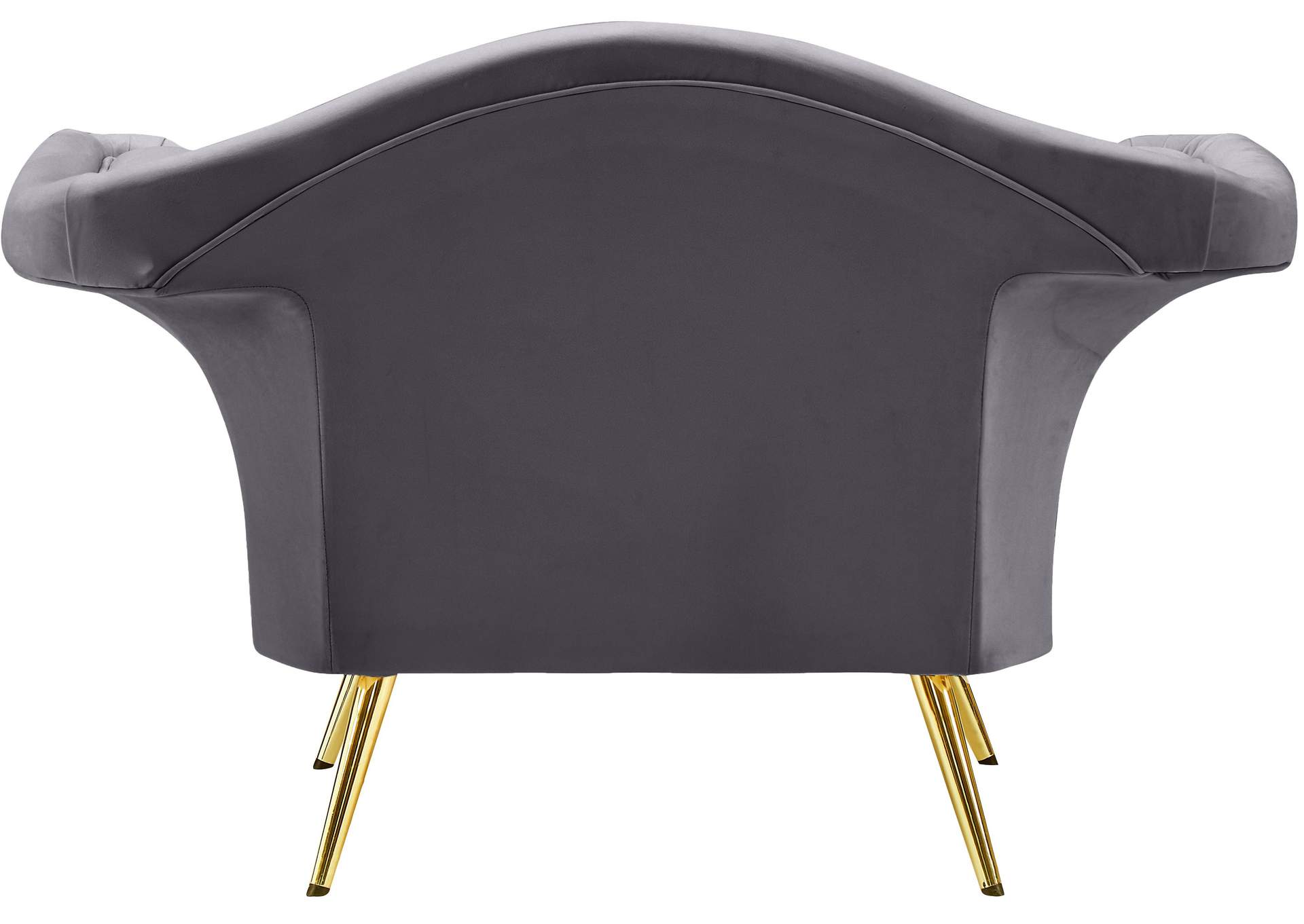 Lips Grey Velvet Chair,Meridian Furniture