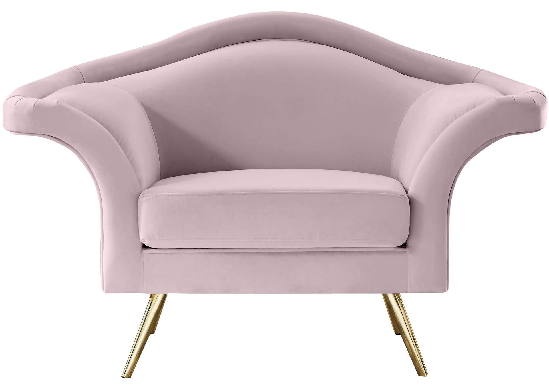 Lips Pink Velvet Chair,Meridian Furniture