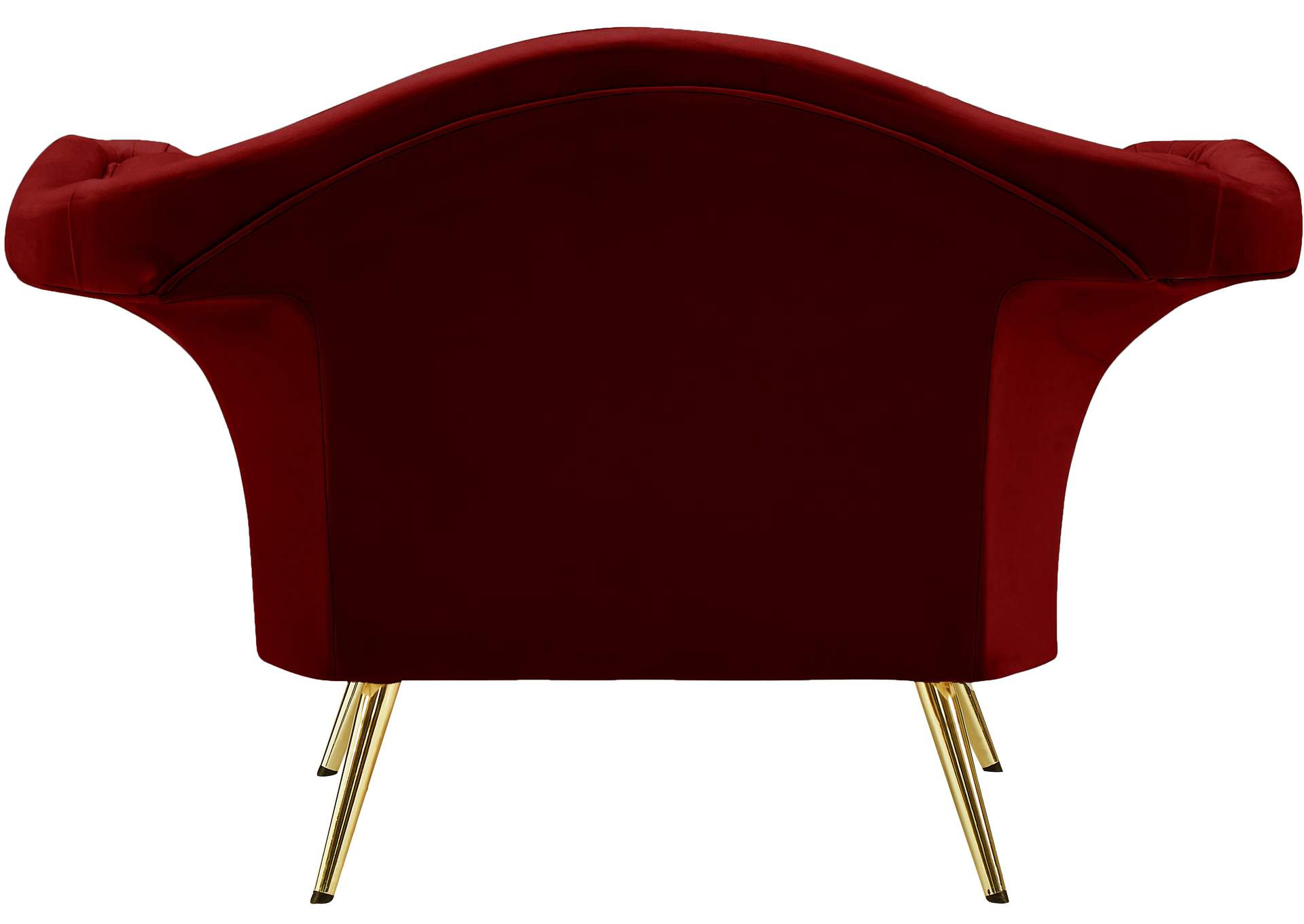 Lips Red Velvet Chair,Meridian Furniture