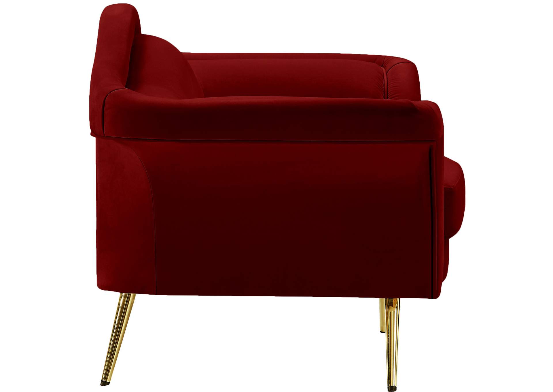 Lips Red Velvet Chair,Meridian Furniture