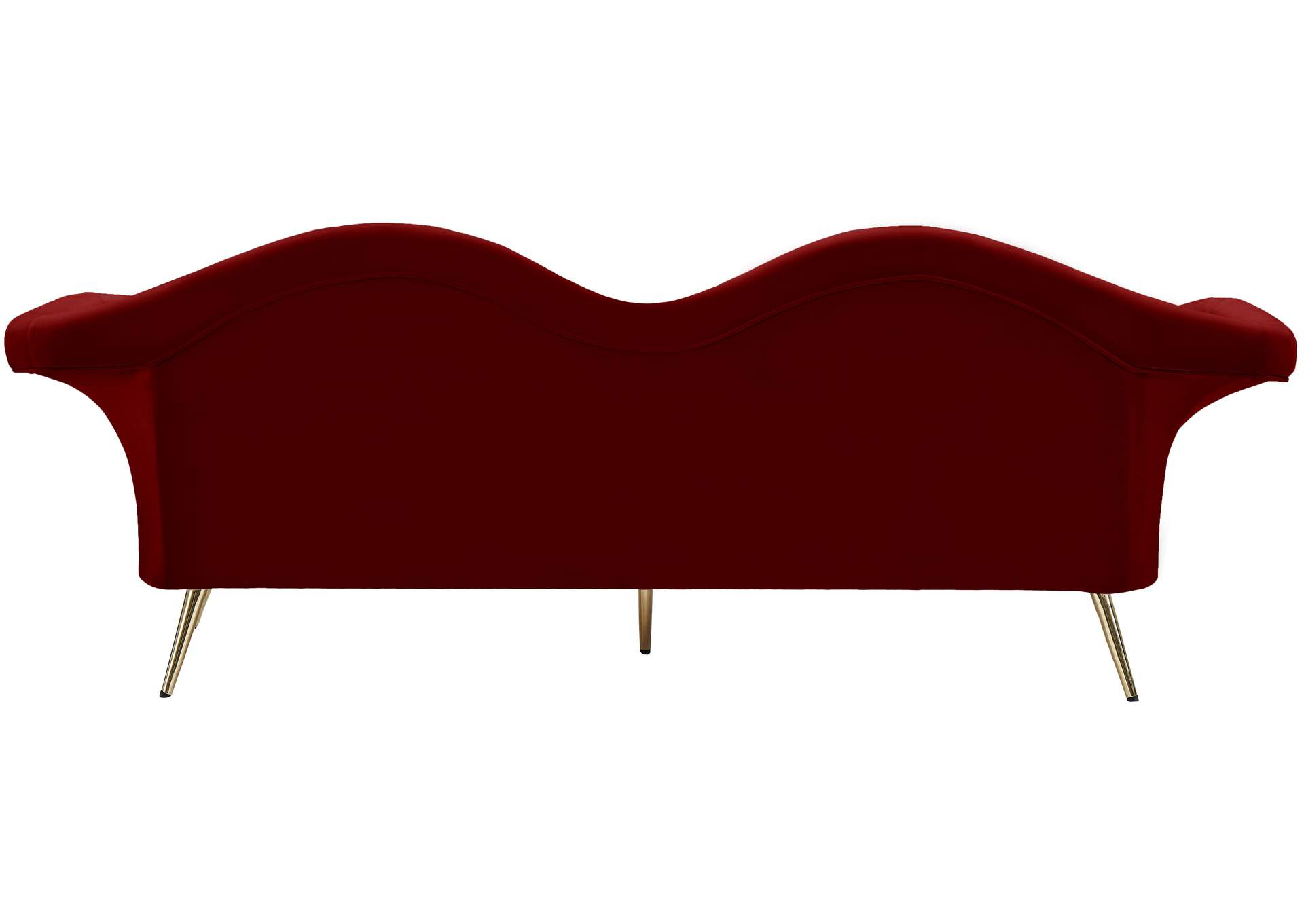 Lips Red Velvet Sofa,Meridian Furniture