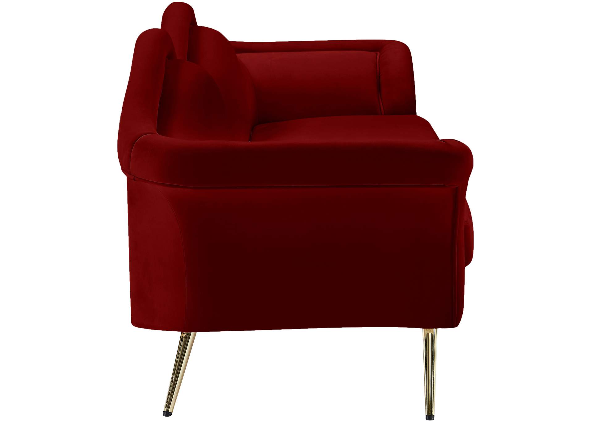 Lips Red Velvet Sofa,Meridian Furniture