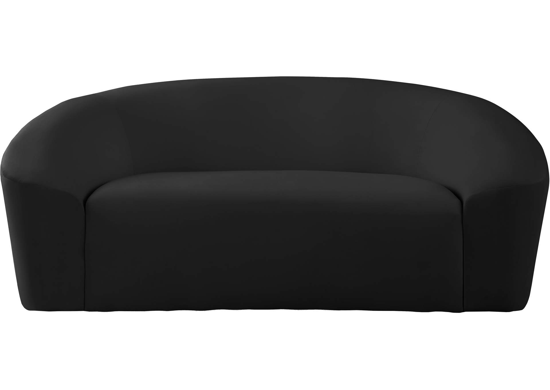 Riley Black Velvet Loveseat,Meridian Furniture