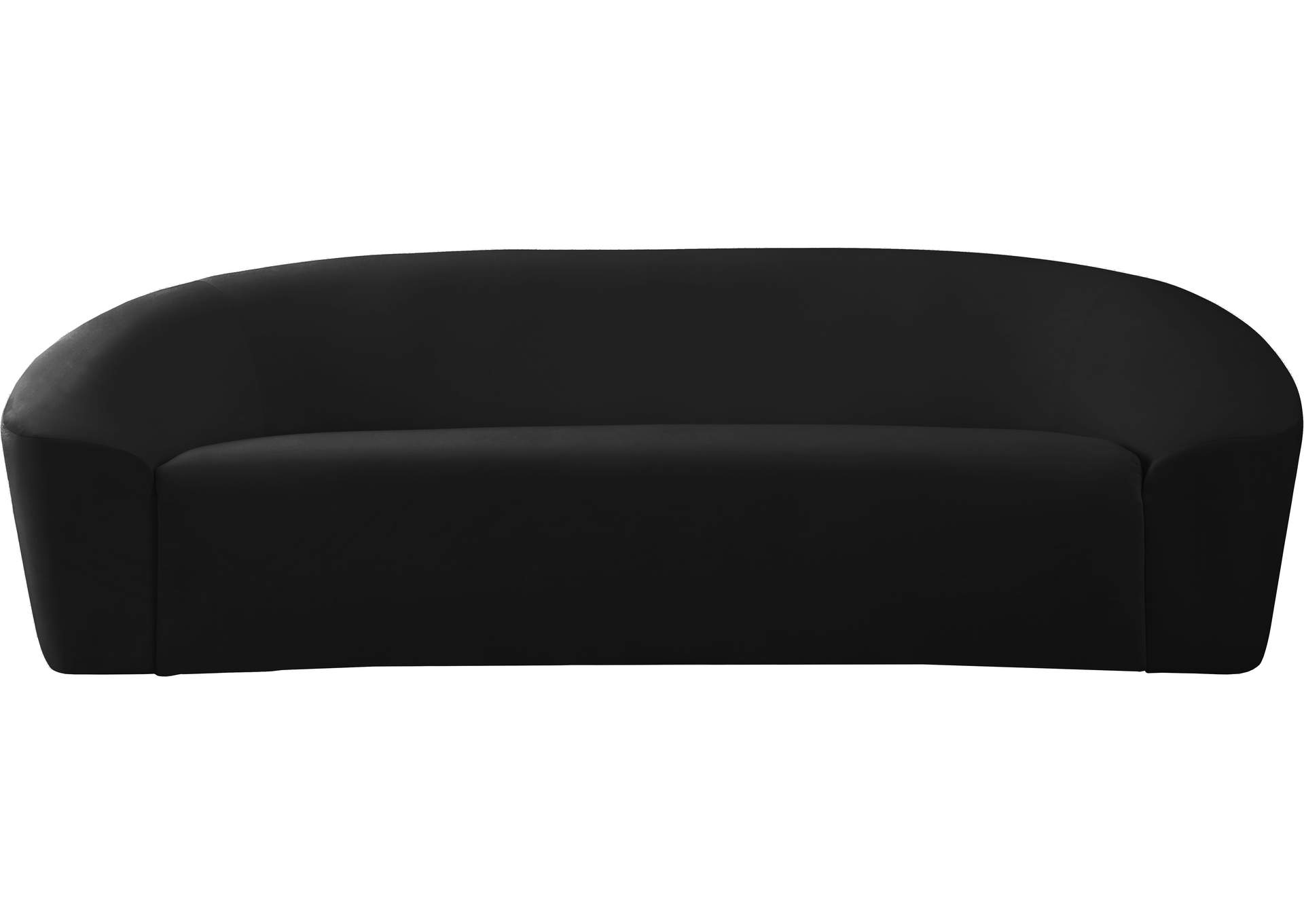 Riley Black Velvet Sofa,Meridian Furniture