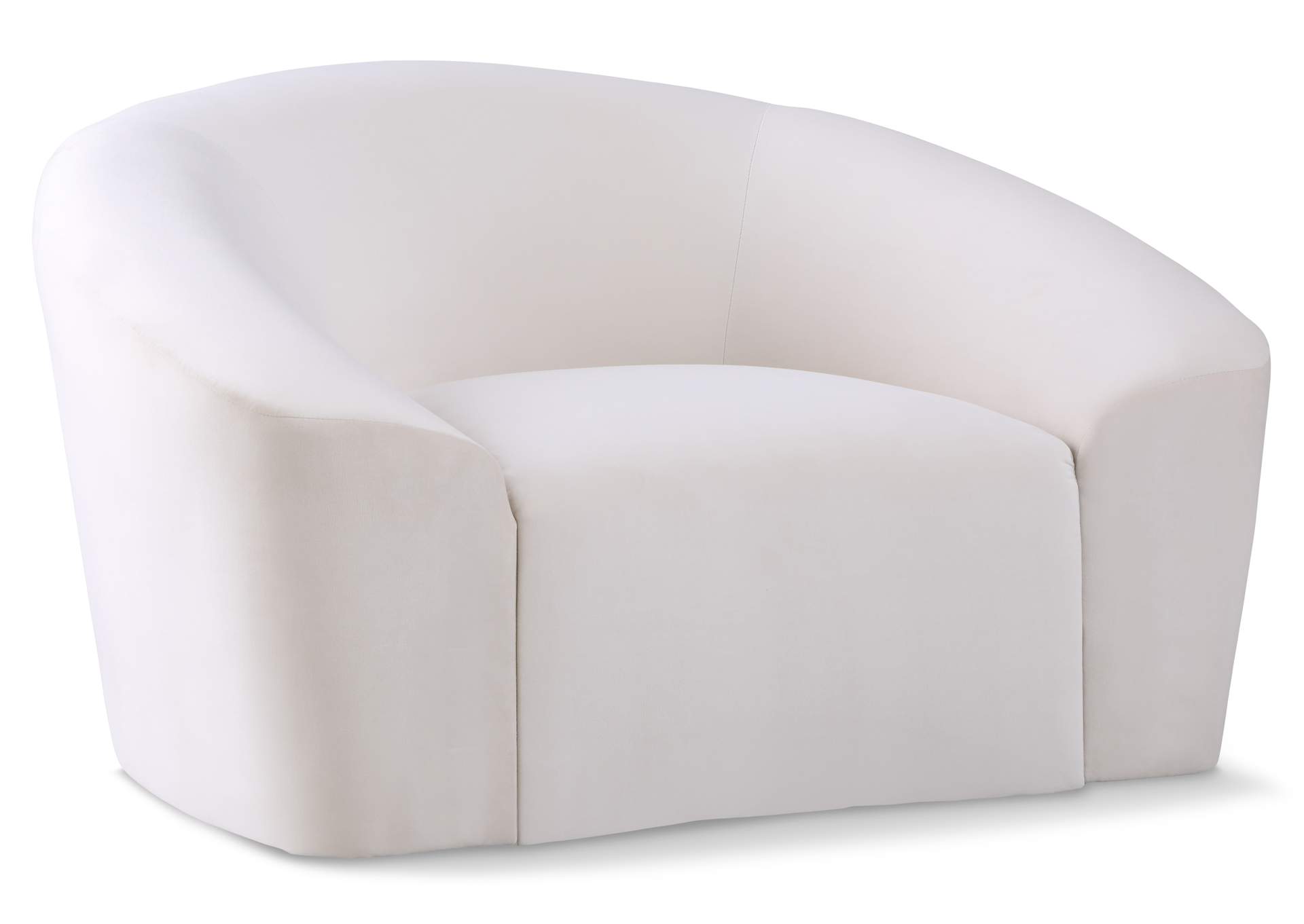 Riley Cream Velvet Chair,Meridian Furniture