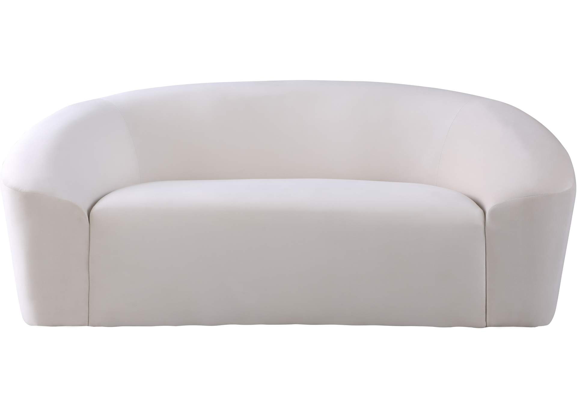 Riley Cream Velvet Loveseat,Meridian Furniture