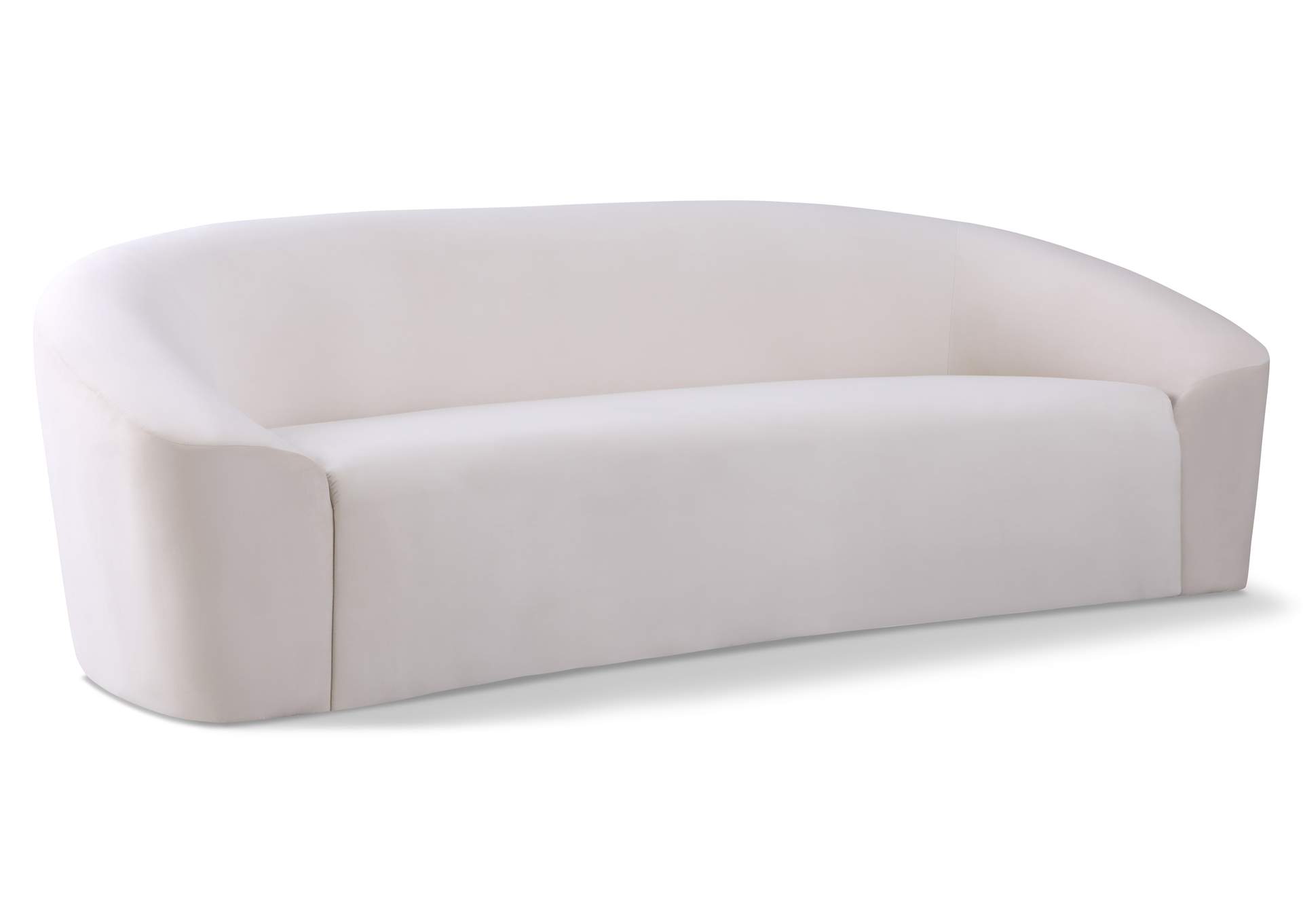 Riley Cream Velvet Sofa,Meridian Furniture