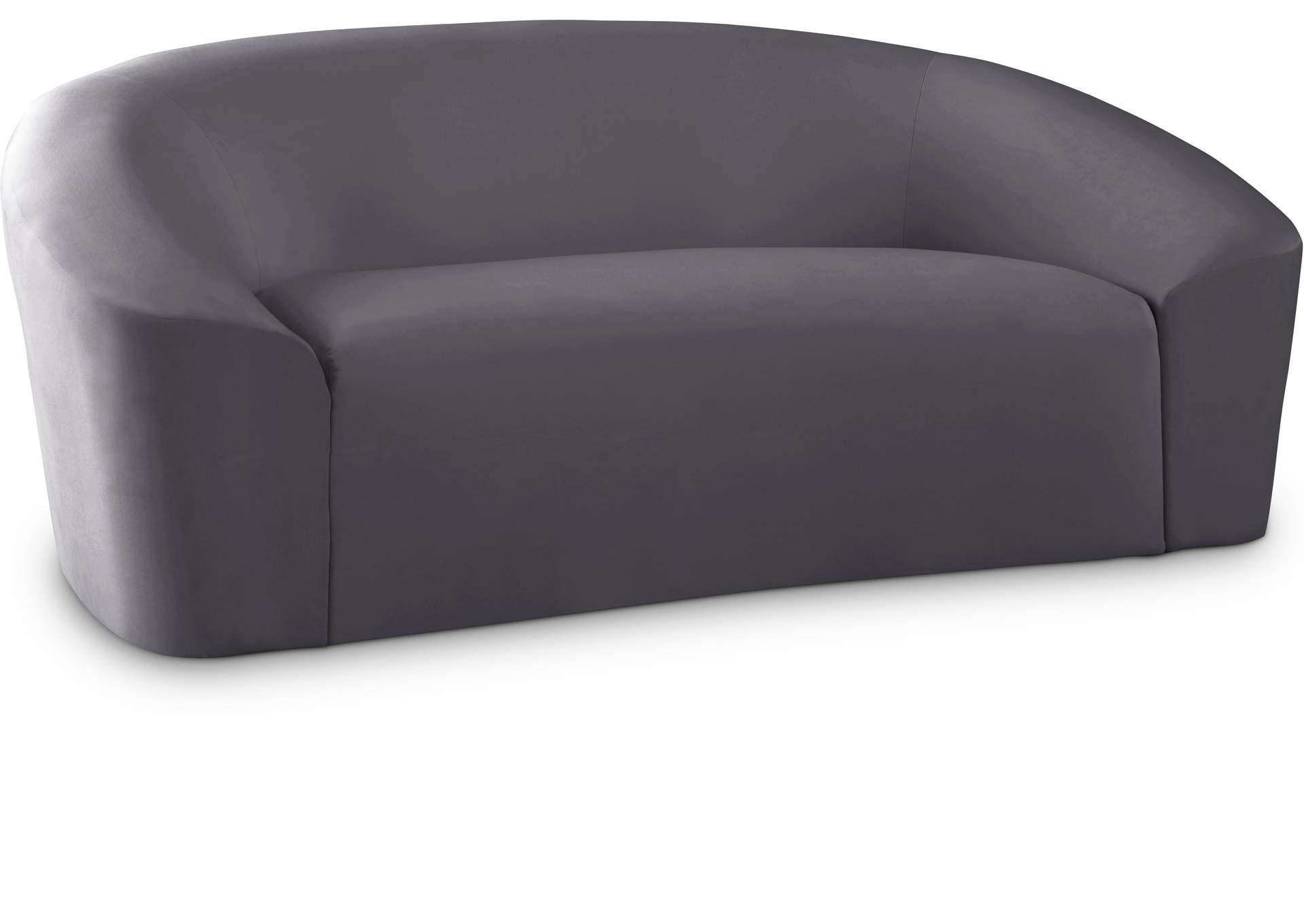 Riley Grey Velvet Loveseat,Meridian Furniture