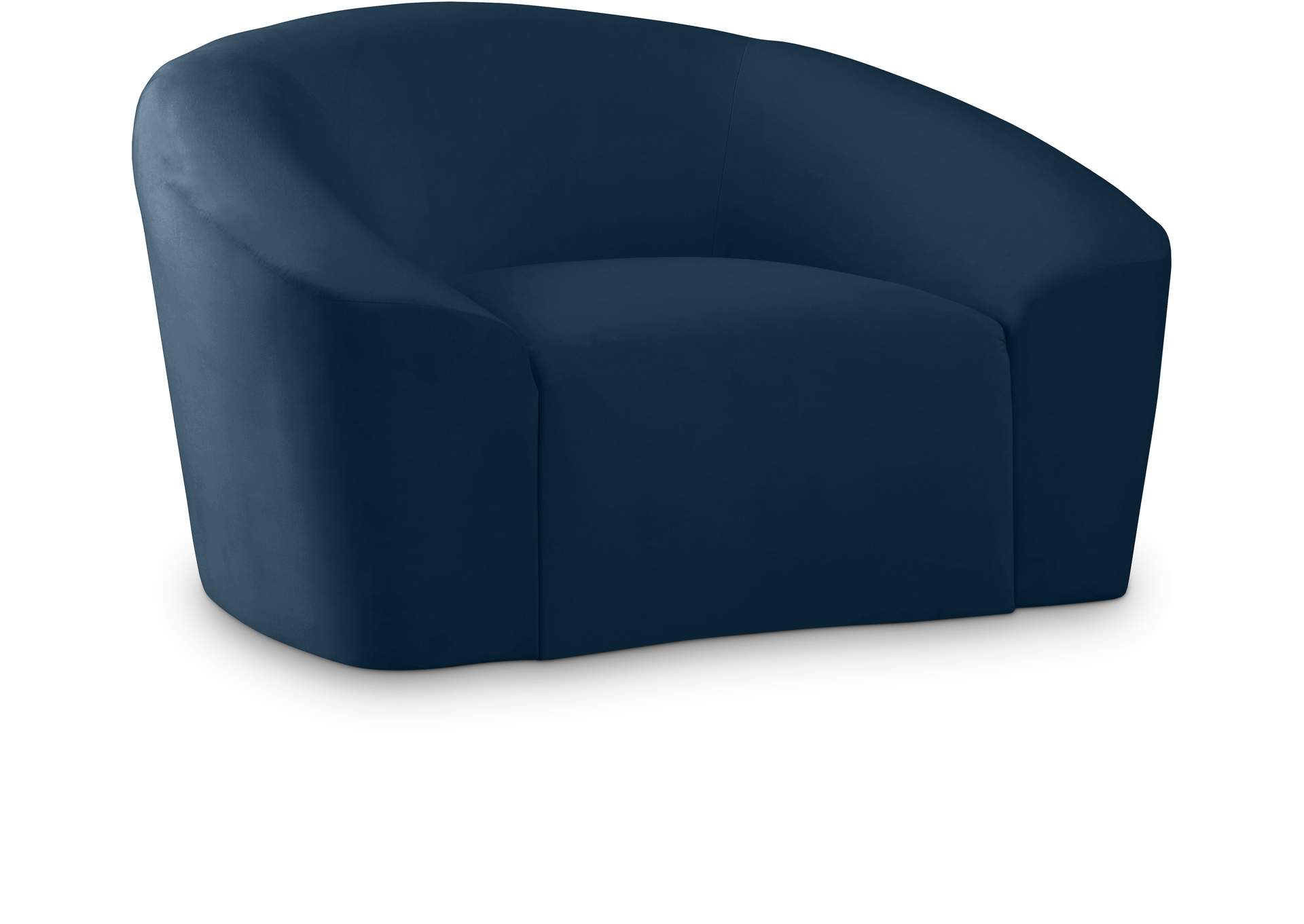 Riley Navy Velvet Chair,Meridian Furniture