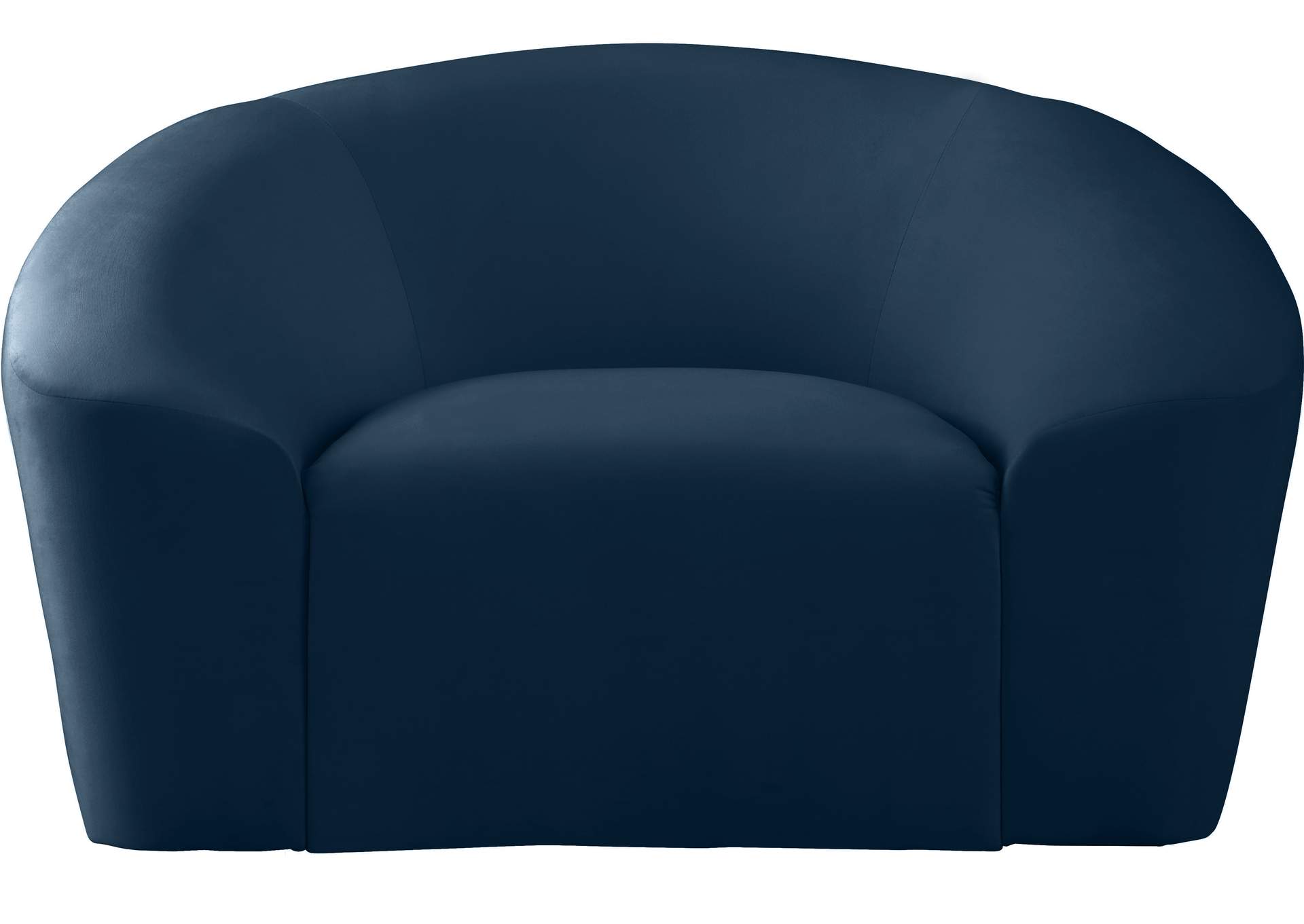 Riley Navy Velvet Chair,Meridian Furniture