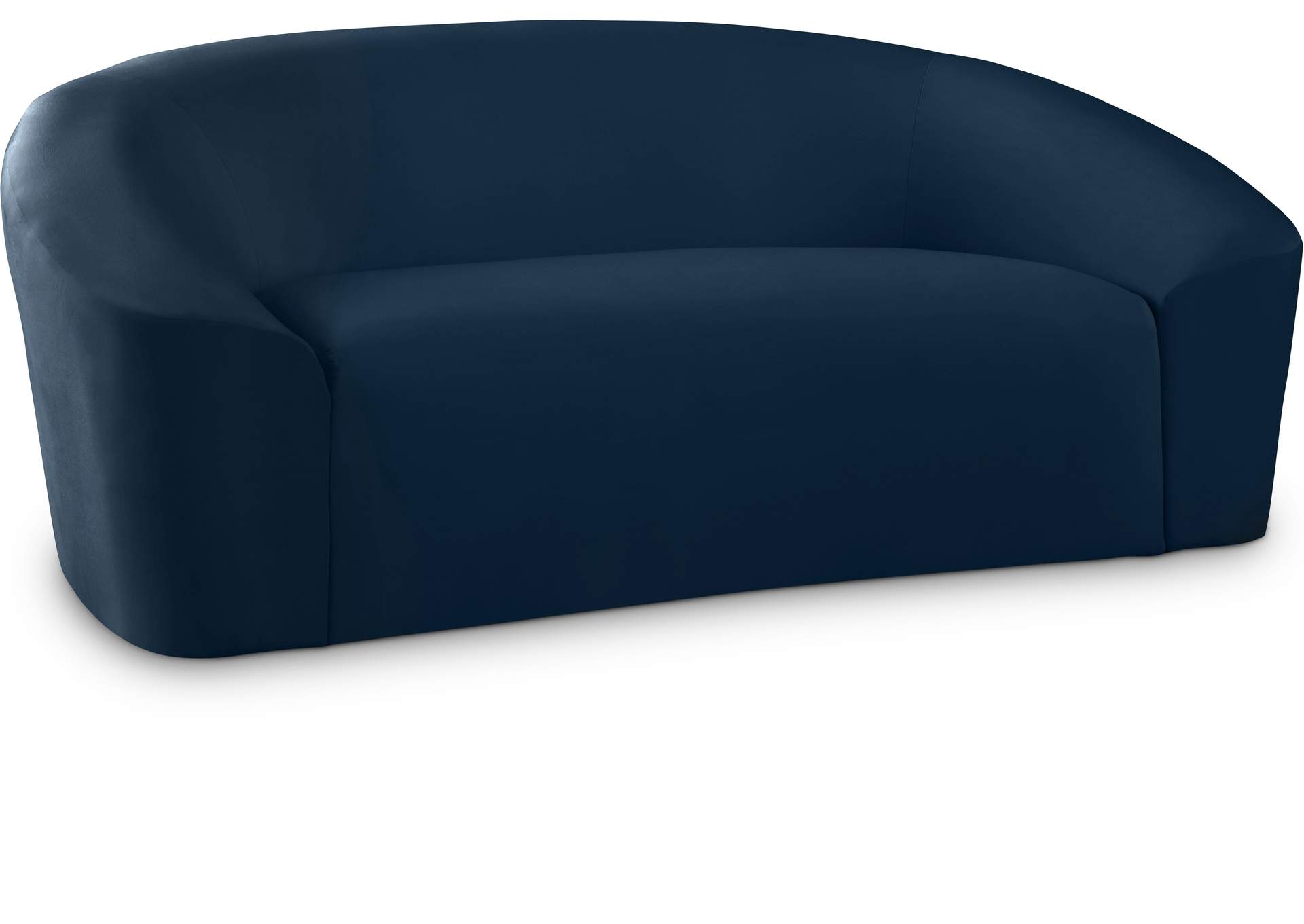 Riley Navy Velvet Loveseat,Meridian Furniture