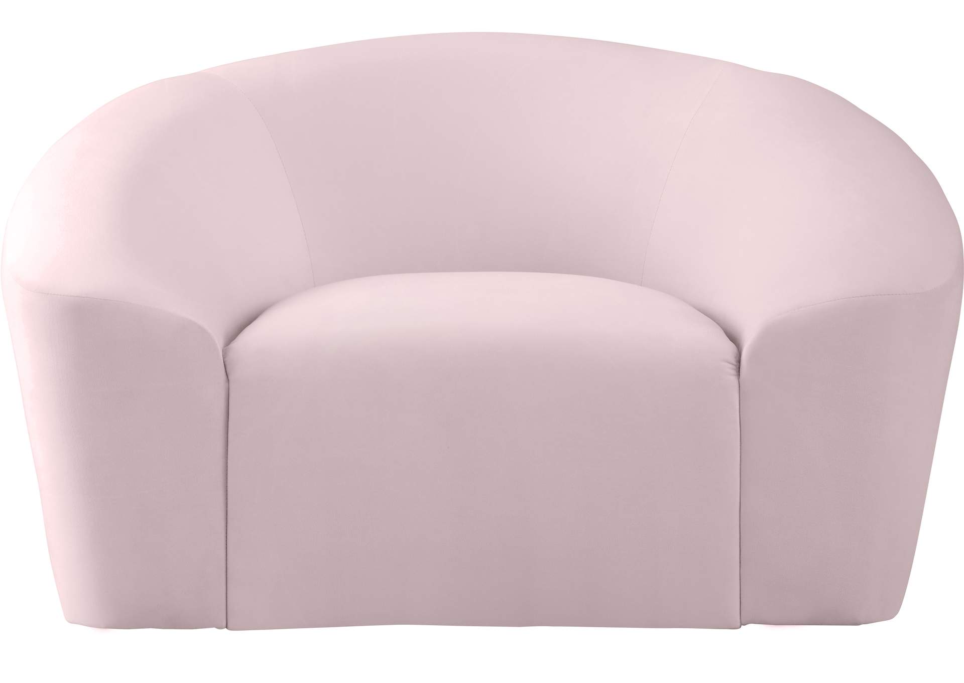 Riley Pink Velvet Chair,Meridian Furniture