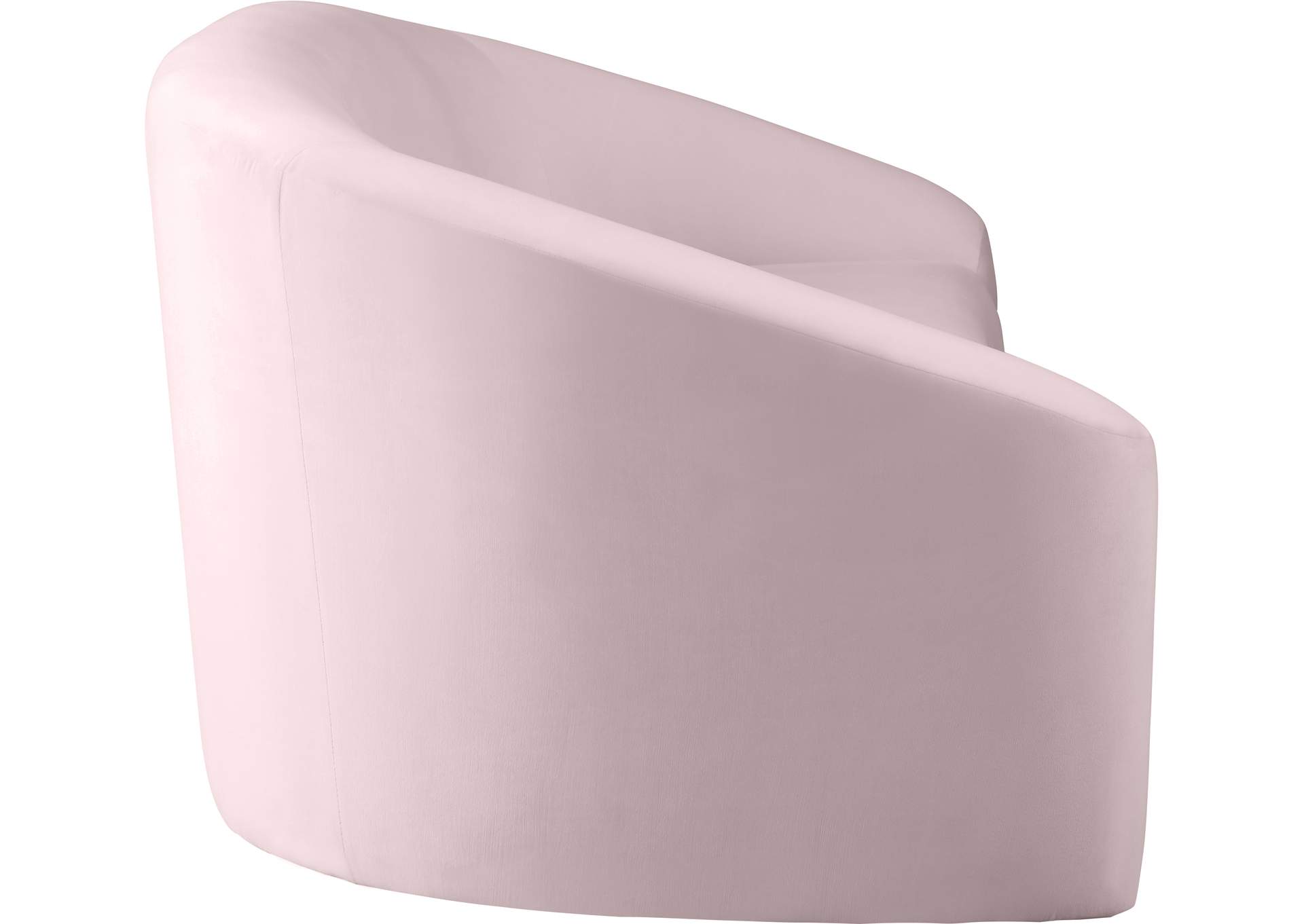 Riley Pink Velvet Loveseat,Meridian Furniture