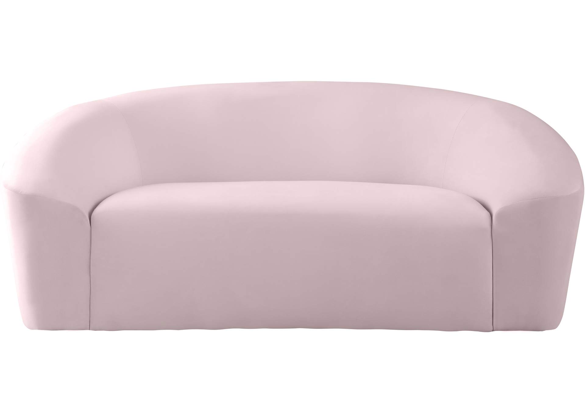 Riley Pink Velvet Loveseat,Meridian Furniture