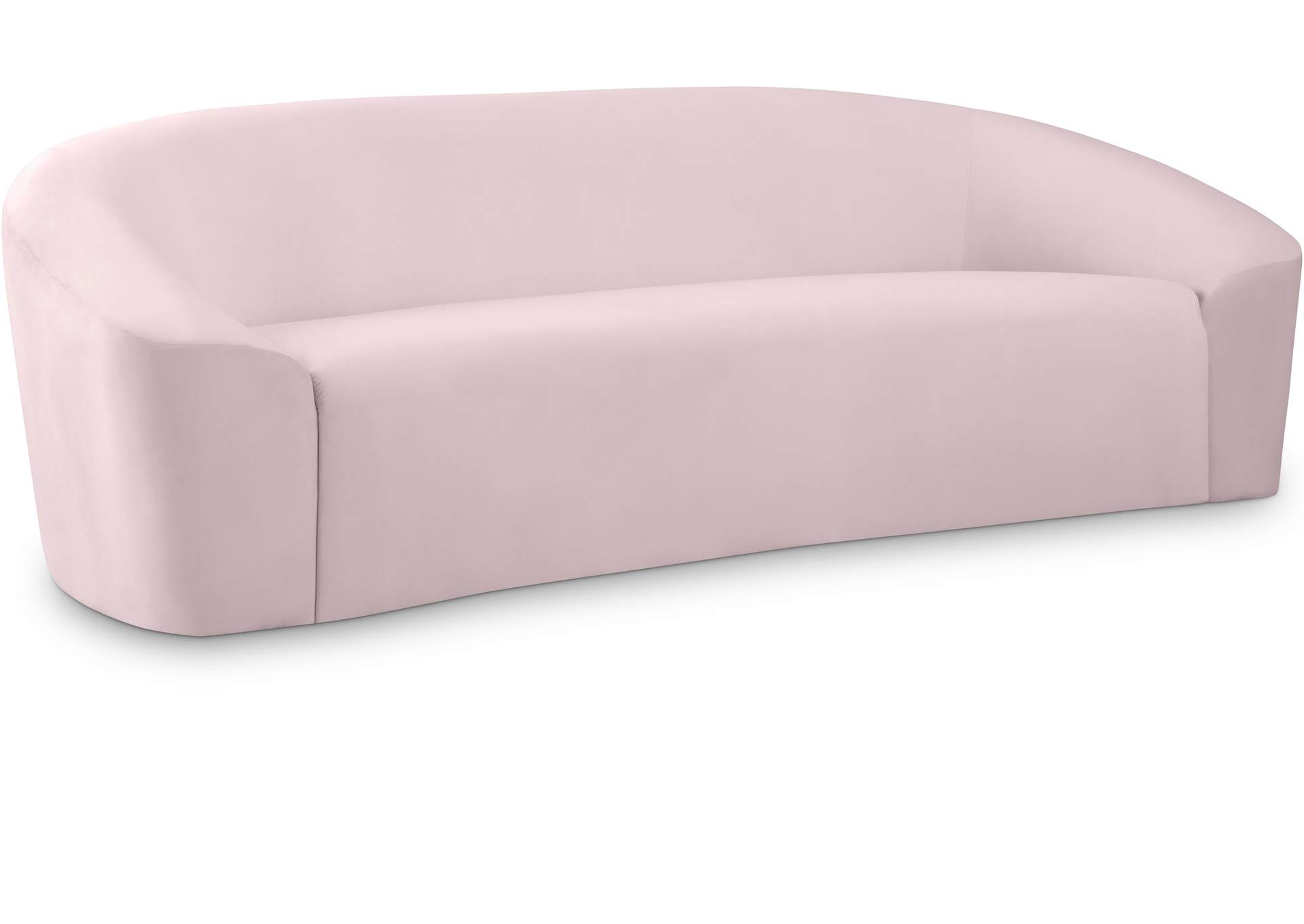 Riley Pink Velvet Sofa,Meridian Furniture