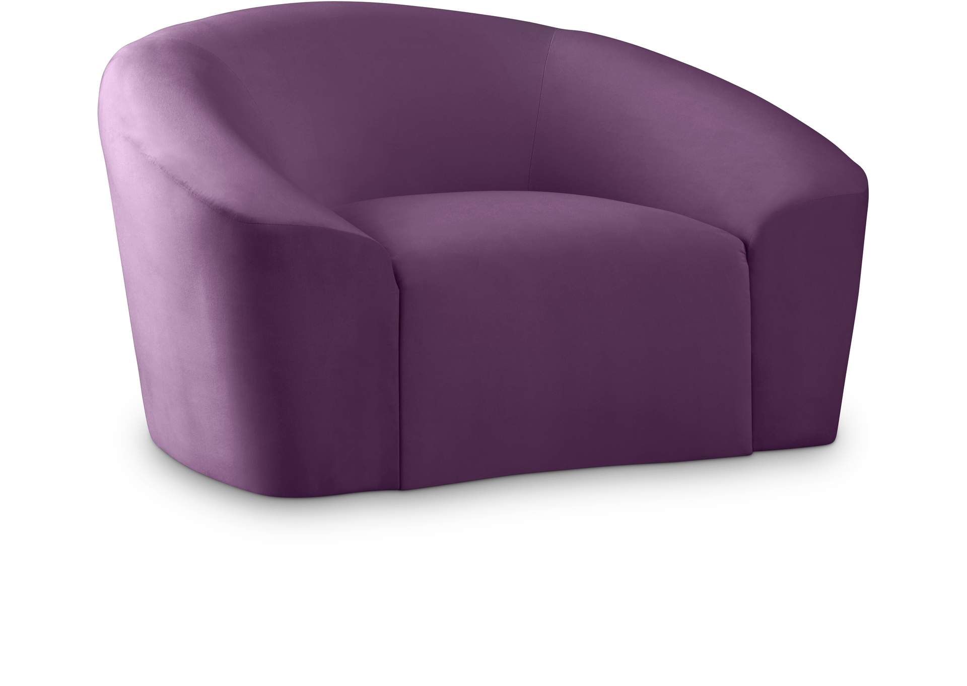 Riley Purple Velvet Chair,Meridian Furniture