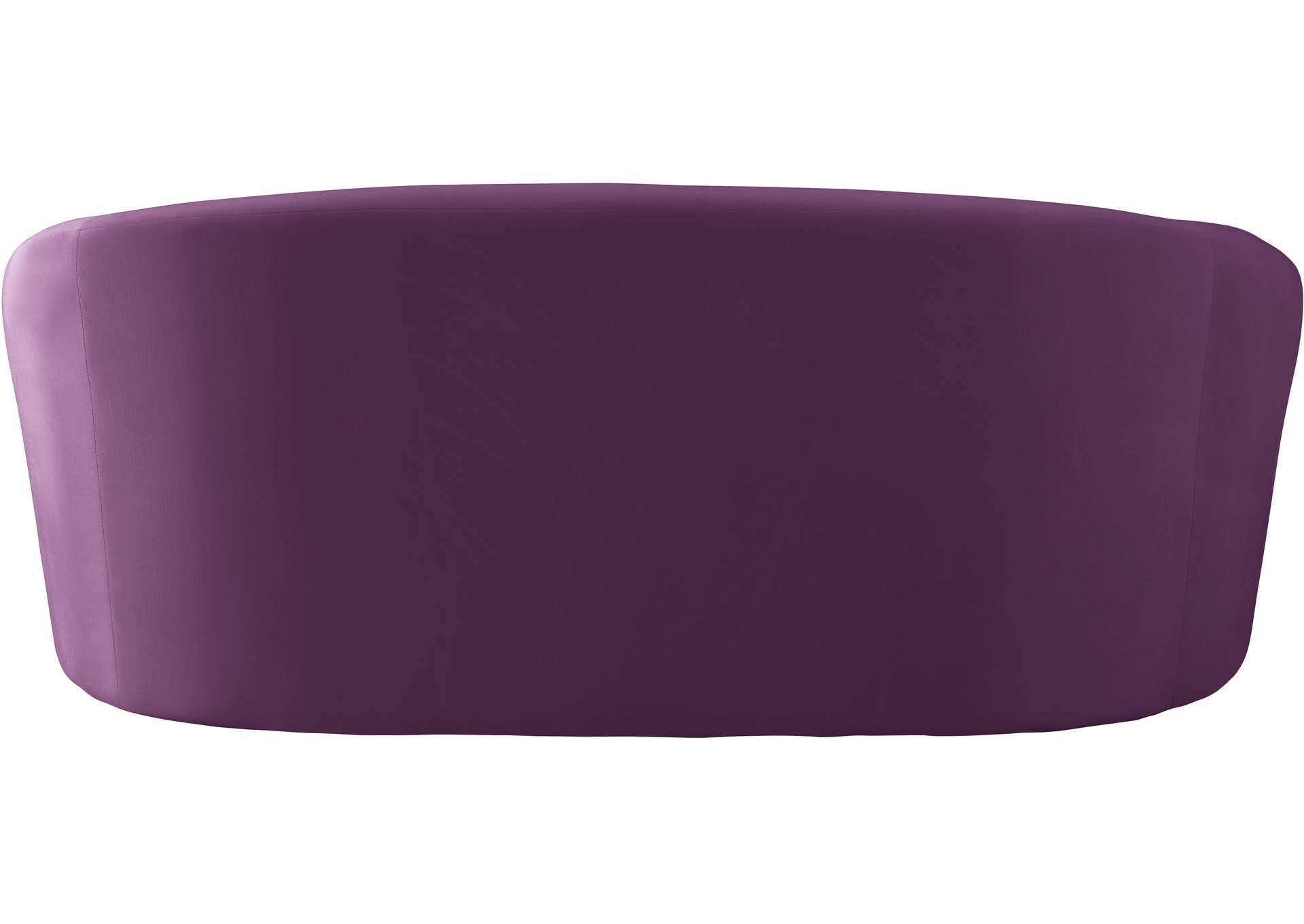 Riley Purple Velvet Loveseat,Meridian Furniture