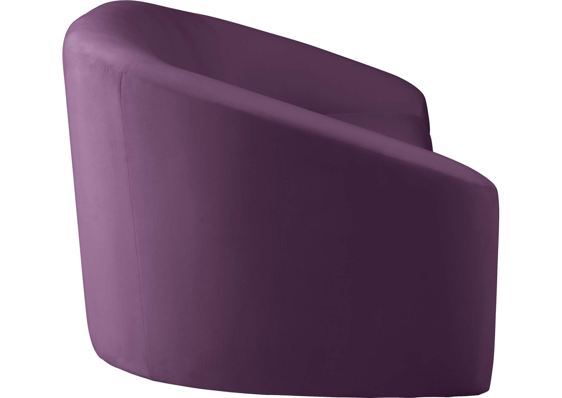 Riley Purple Velvet Loveseat,Meridian Furniture