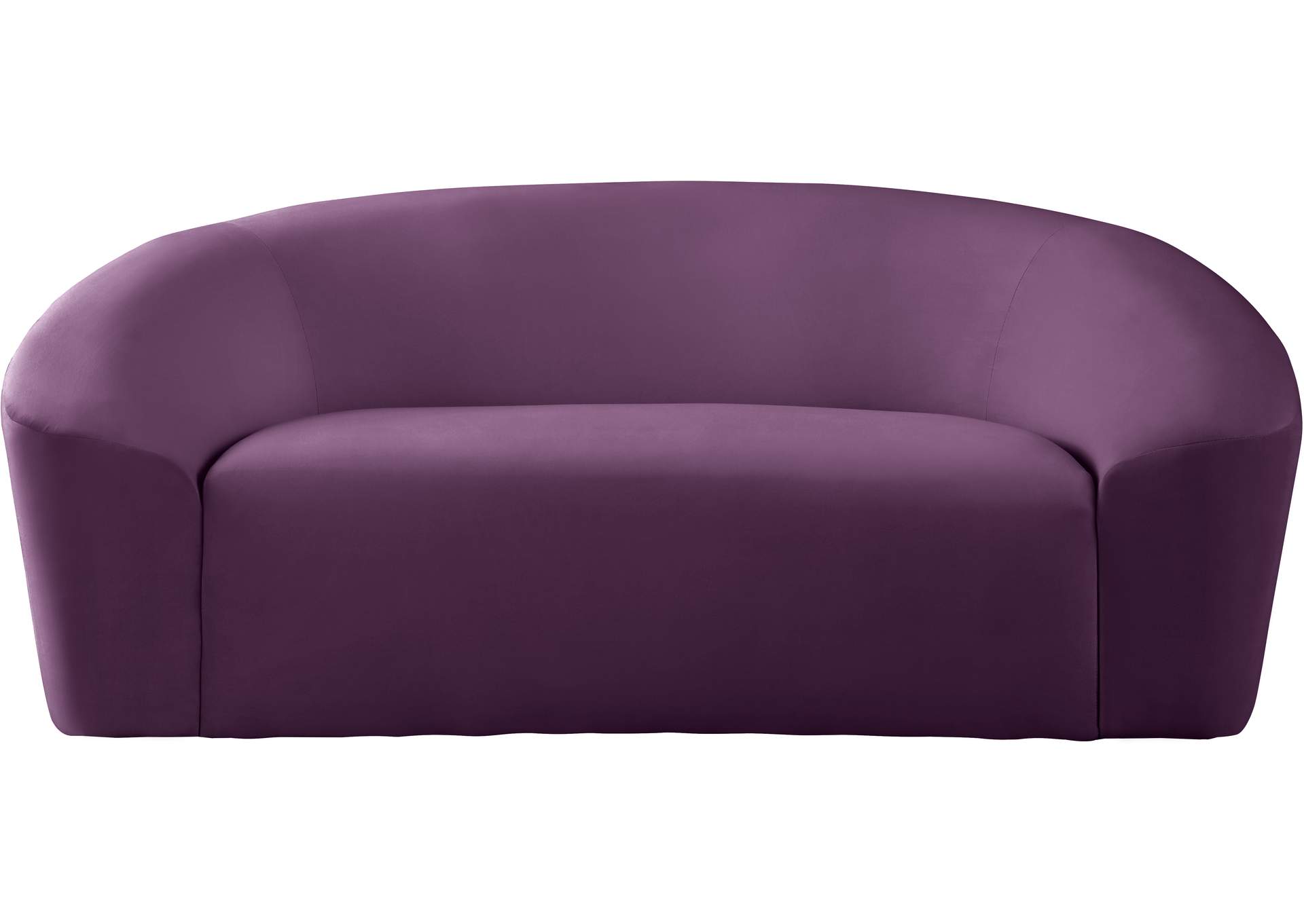 Riley Purple Velvet Loveseat,Meridian Furniture