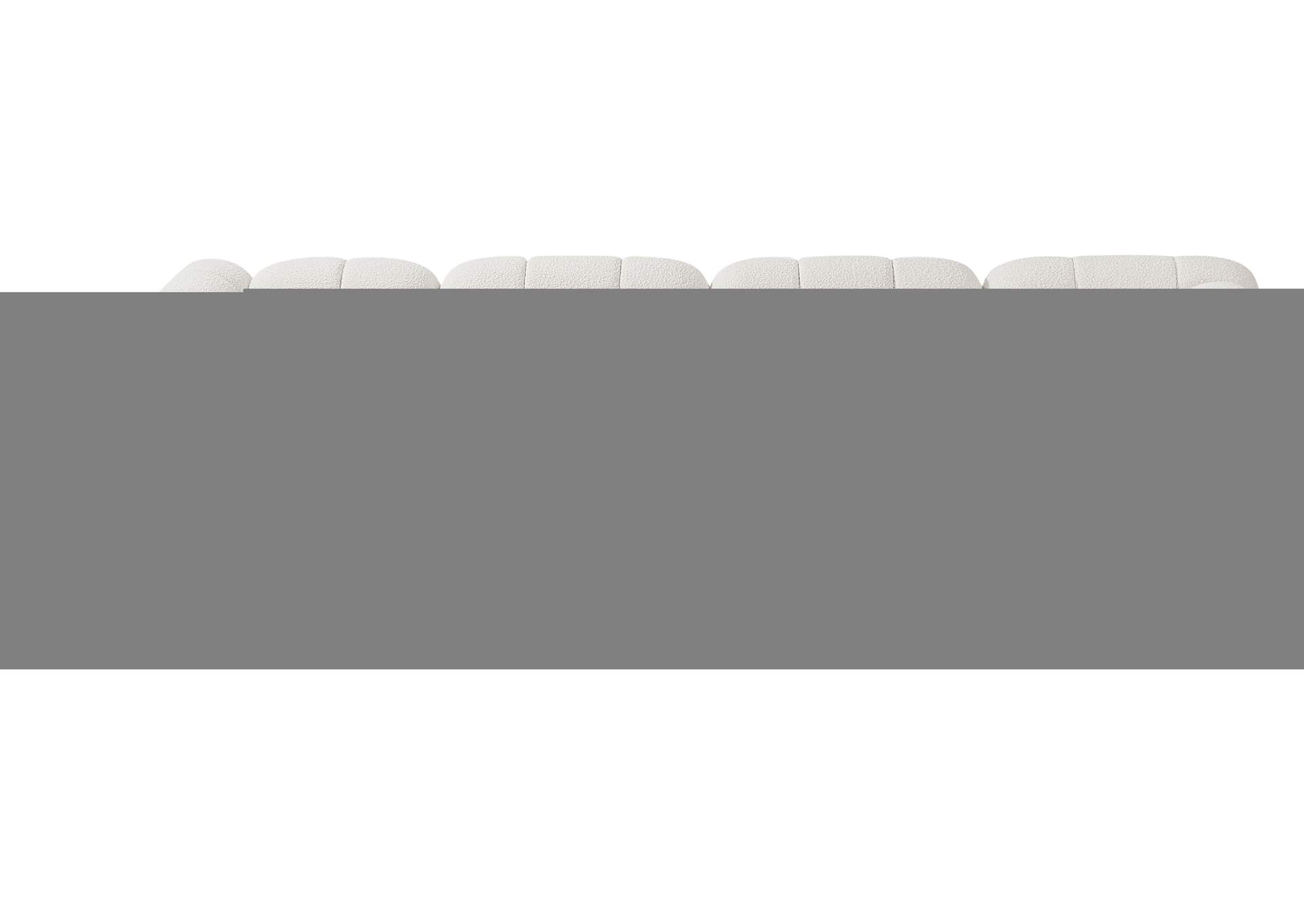 Ames Cream Boucle Fabric Modular Sectional,Meridian Furniture