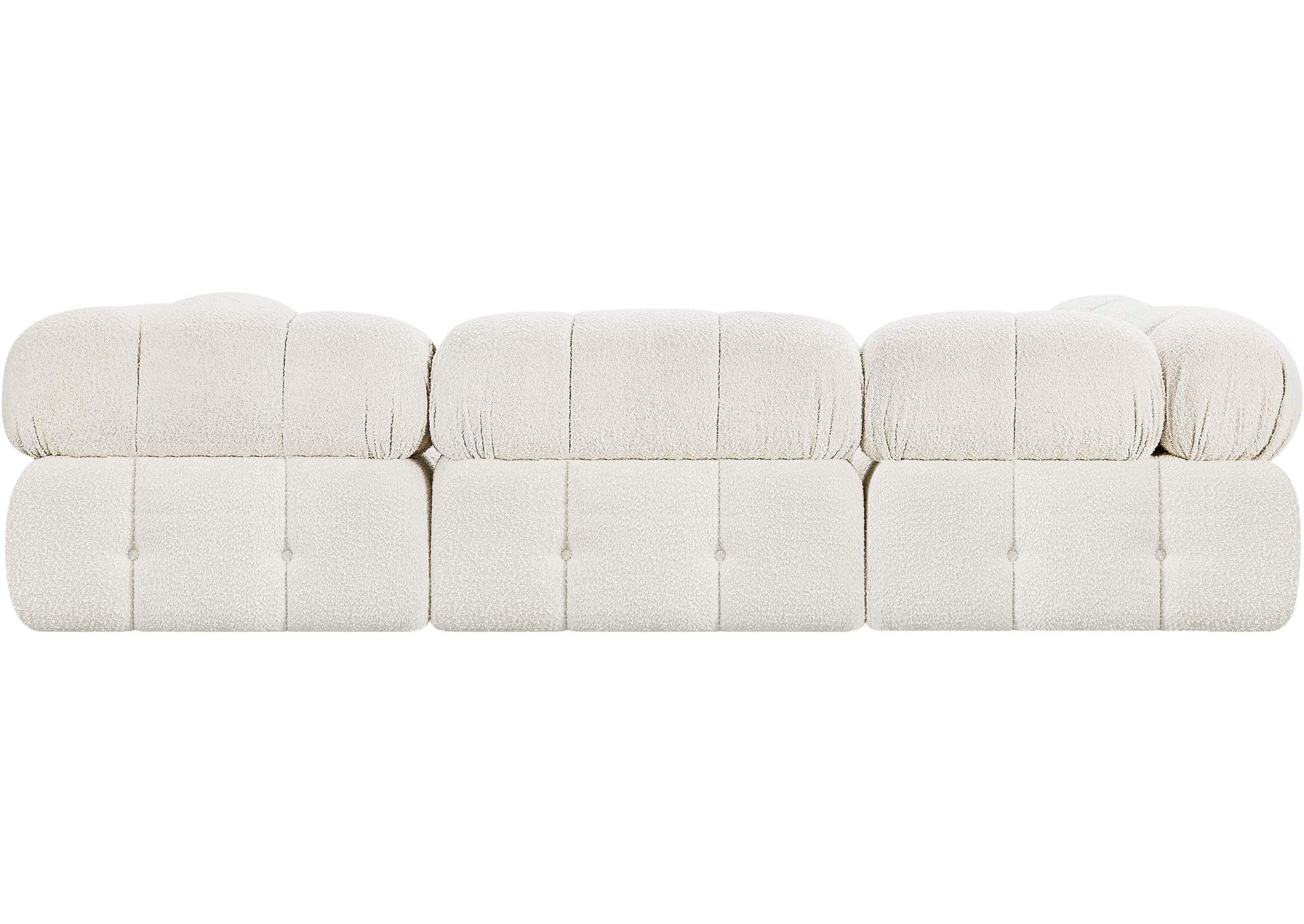Ames Cream Boucle Fabric Modular Sectional,Meridian Furniture