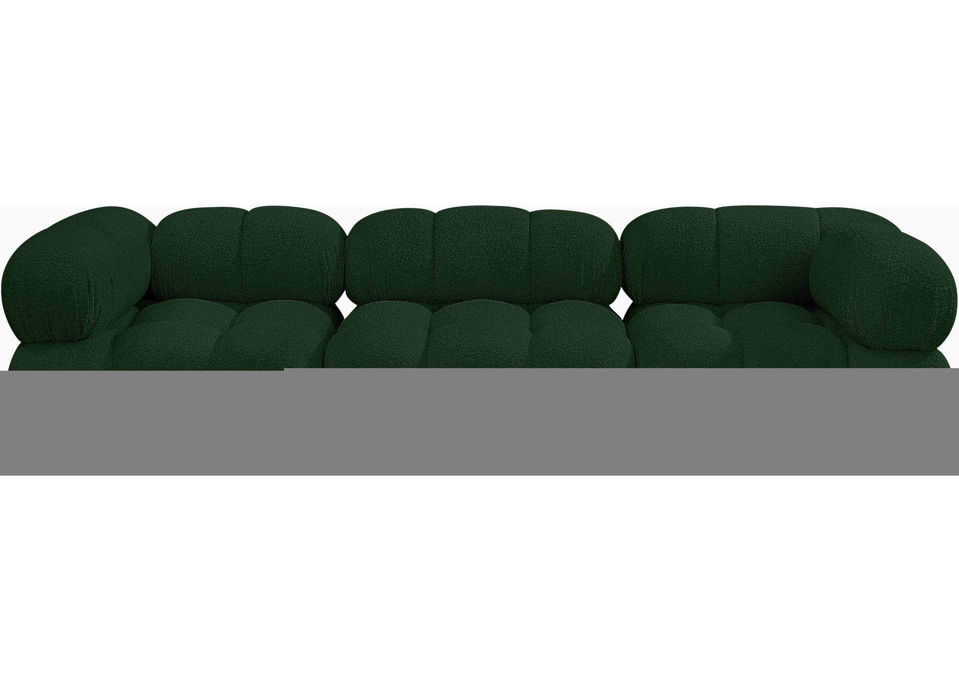 Ames Green Boucle Fabric Modular Sofa,Meridian Furniture