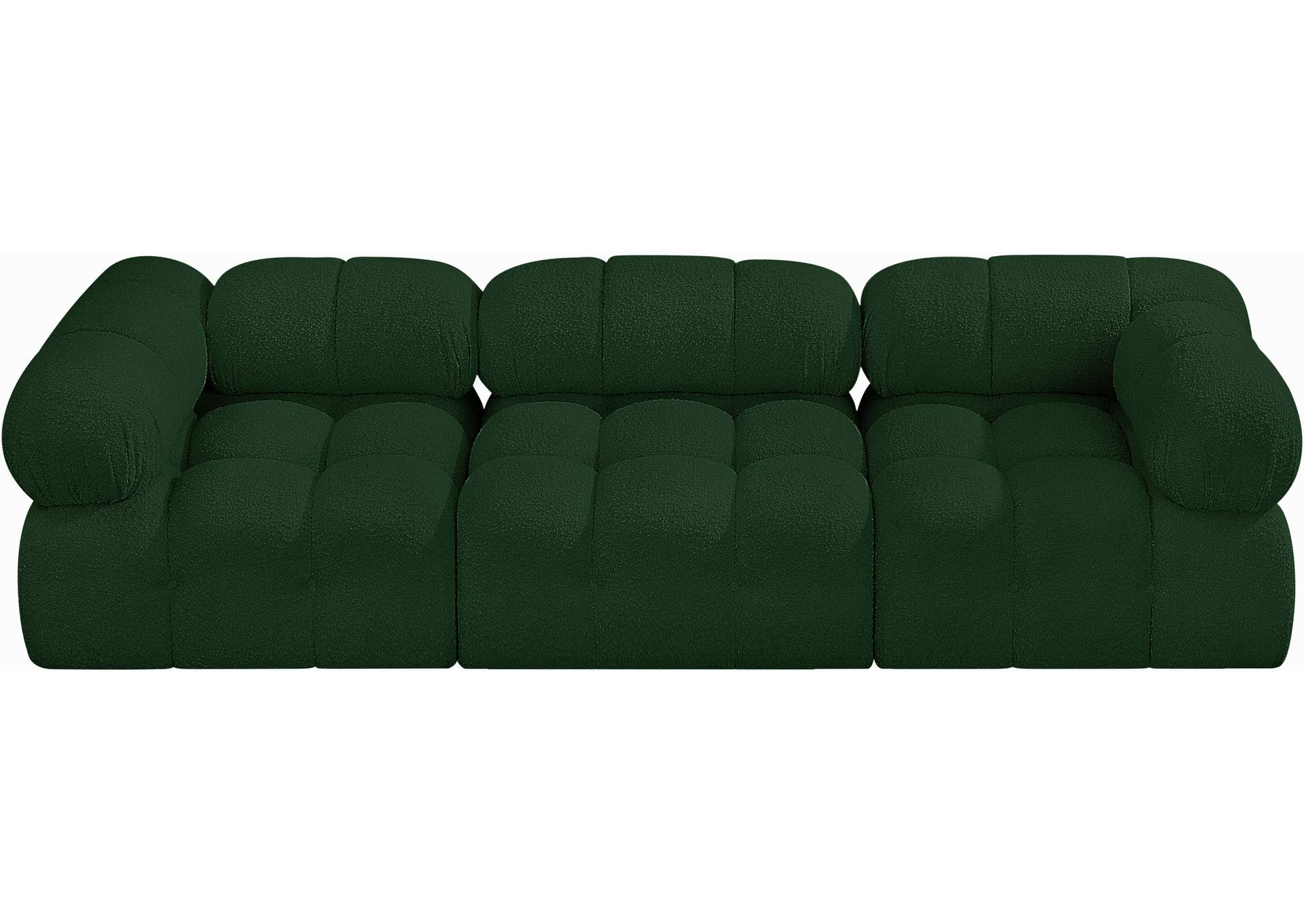 Ames Green Boucle Fabric Modular Sofa,Meridian Furniture