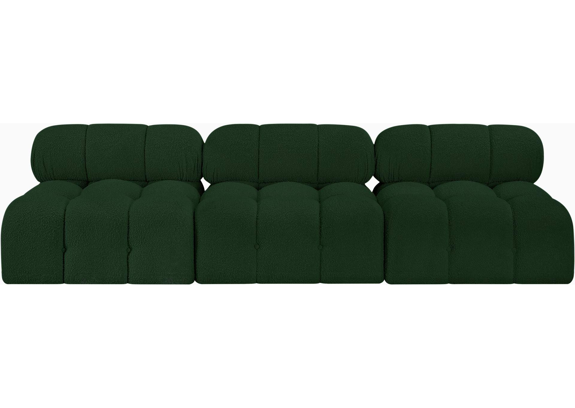 Ames Green Boucle Fabric Modular Sofa,Meridian Furniture