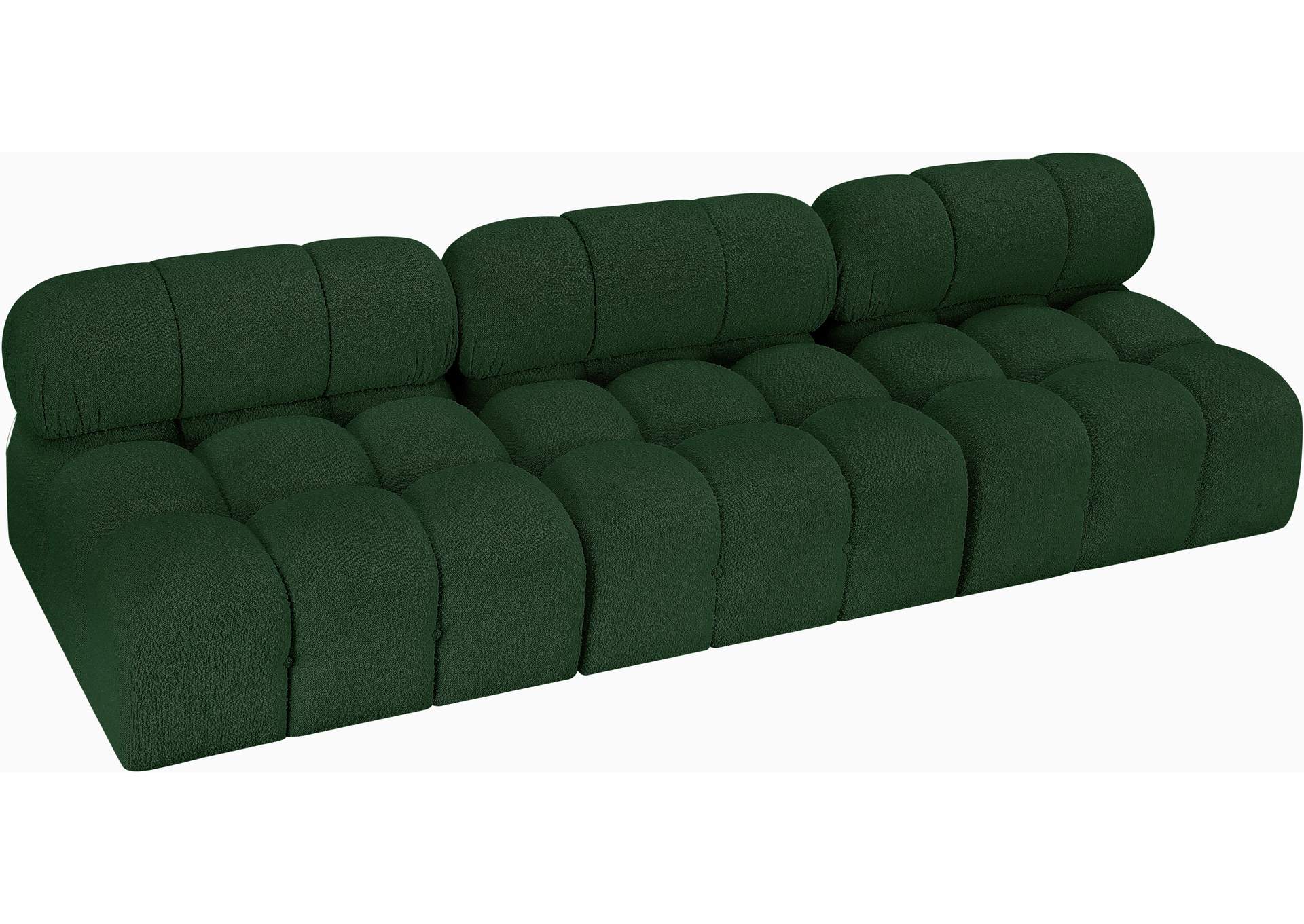 Ames Green Boucle Fabric Modular Sofa,Meridian Furniture