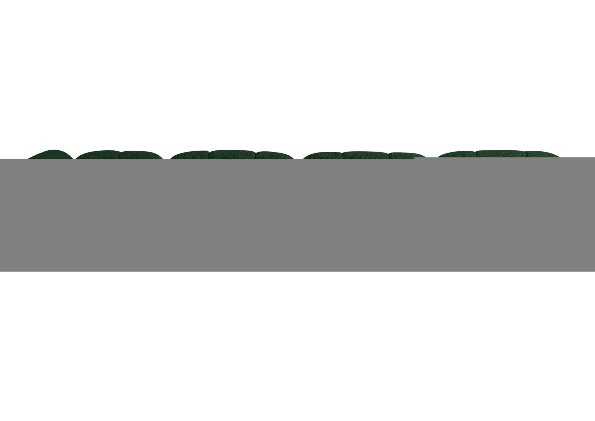 Ames Green Boucle Fabric Modular Sofa,Meridian Furniture