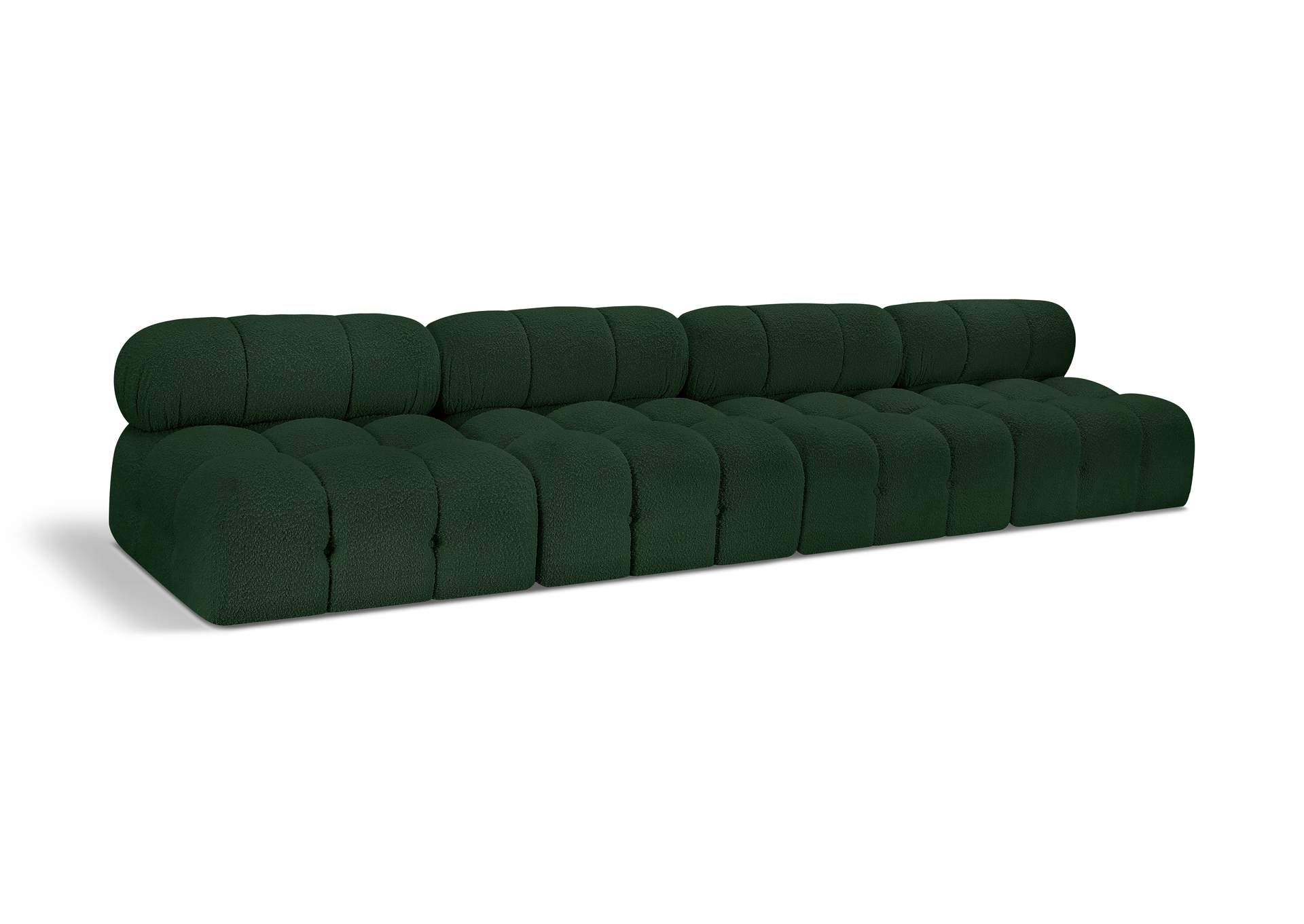 Ames Green Boucle Fabric Modular Sofa,Meridian Furniture