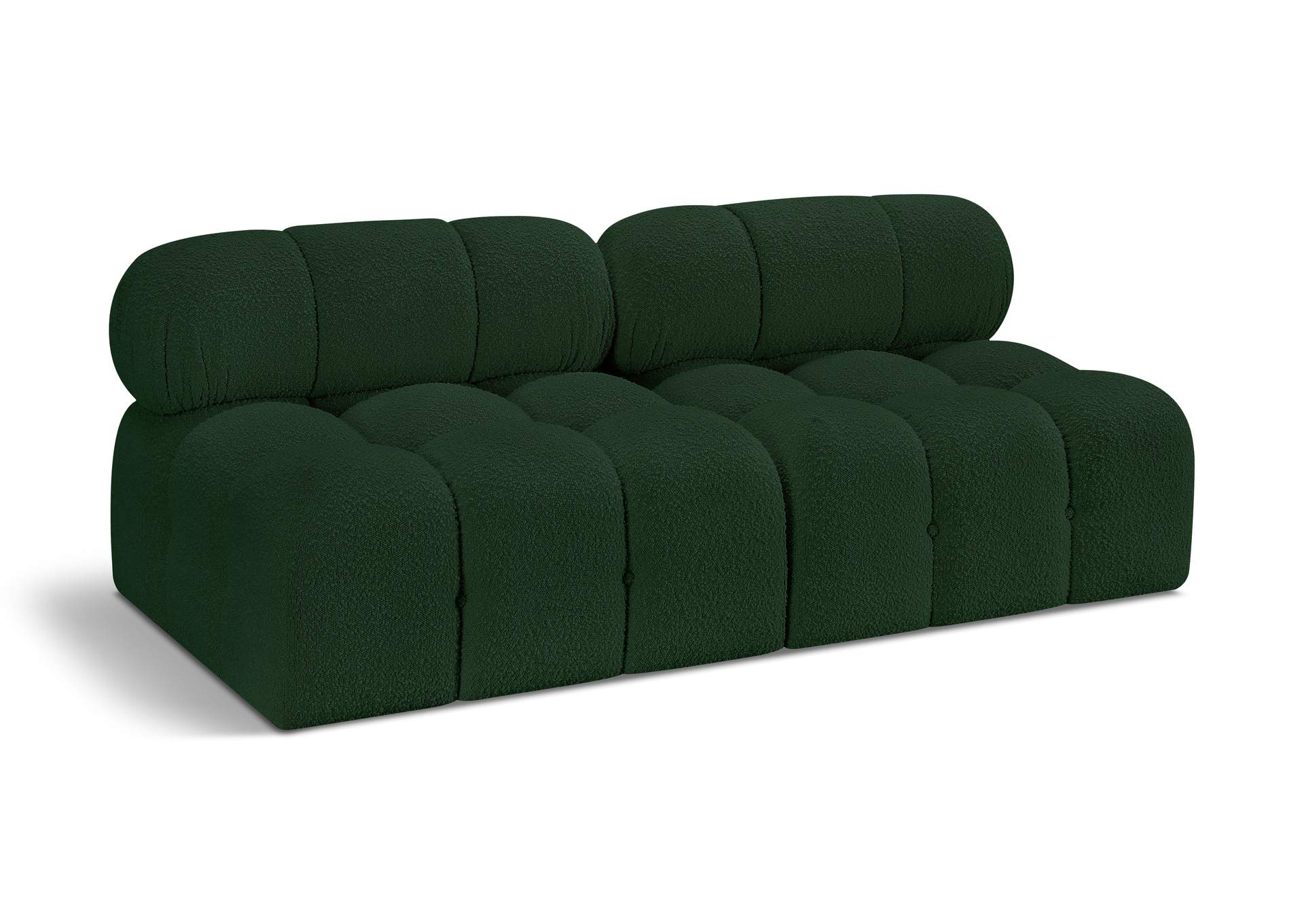 Ames Green Boucle Fabric Modular Sofa,Meridian Furniture